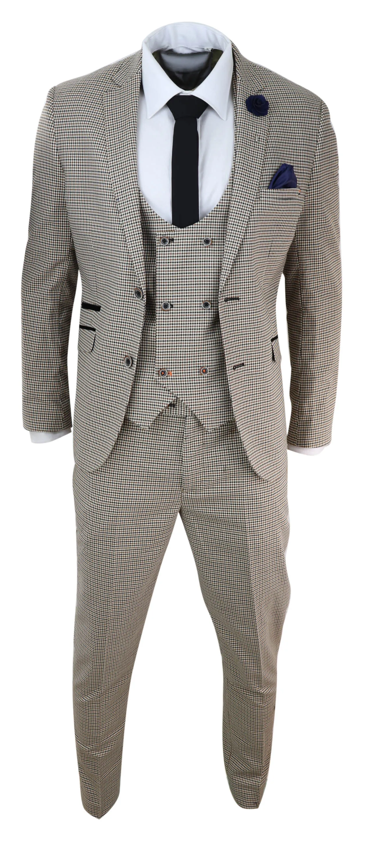 Costume Elwood 3 pièces à carreaux Prince de Galles