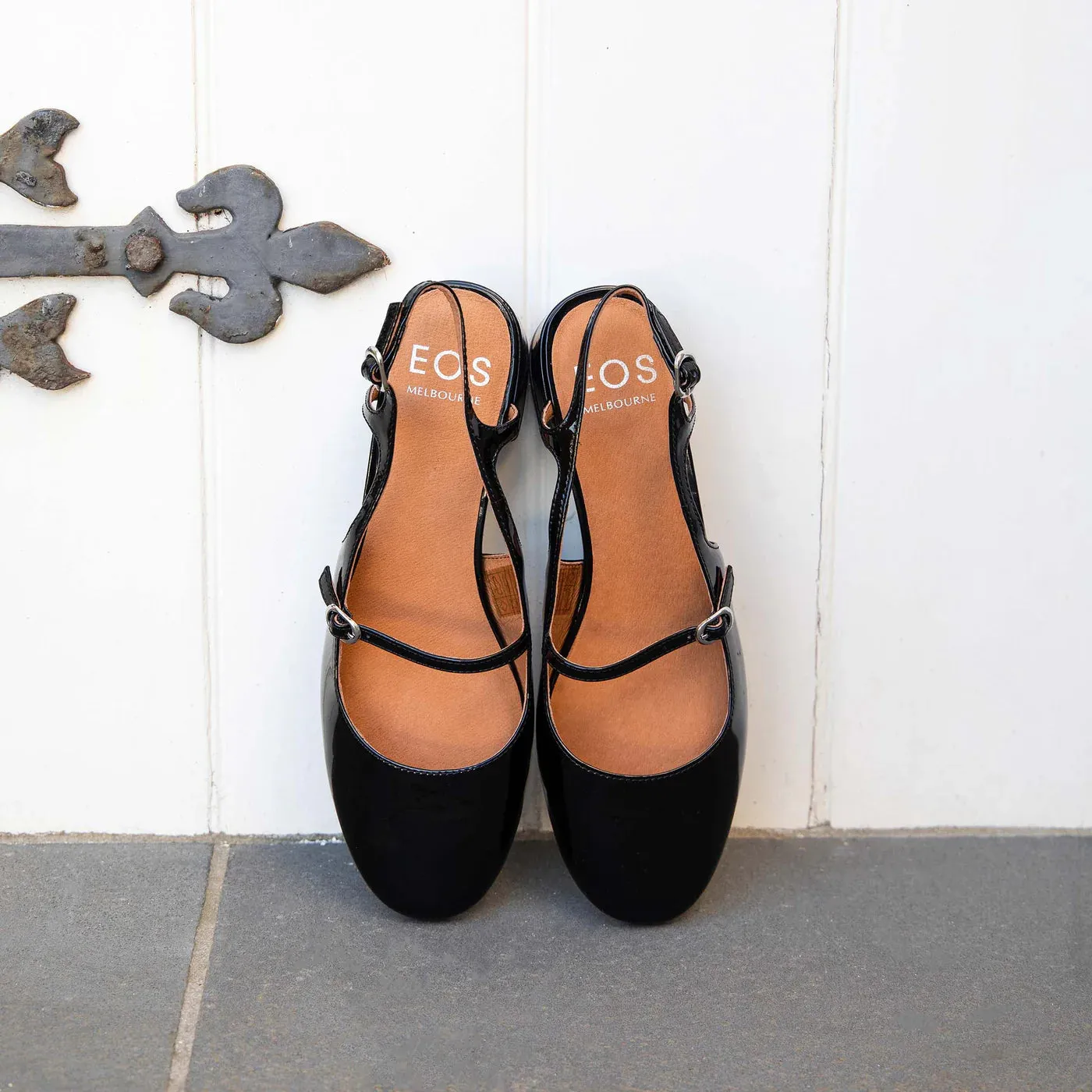 Chaussures EOS Cesslie Noir Verni_Eos