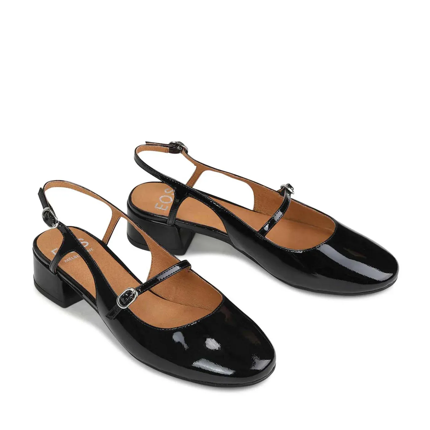 Chaussures EOS Cesslie Noir Verni_Eos