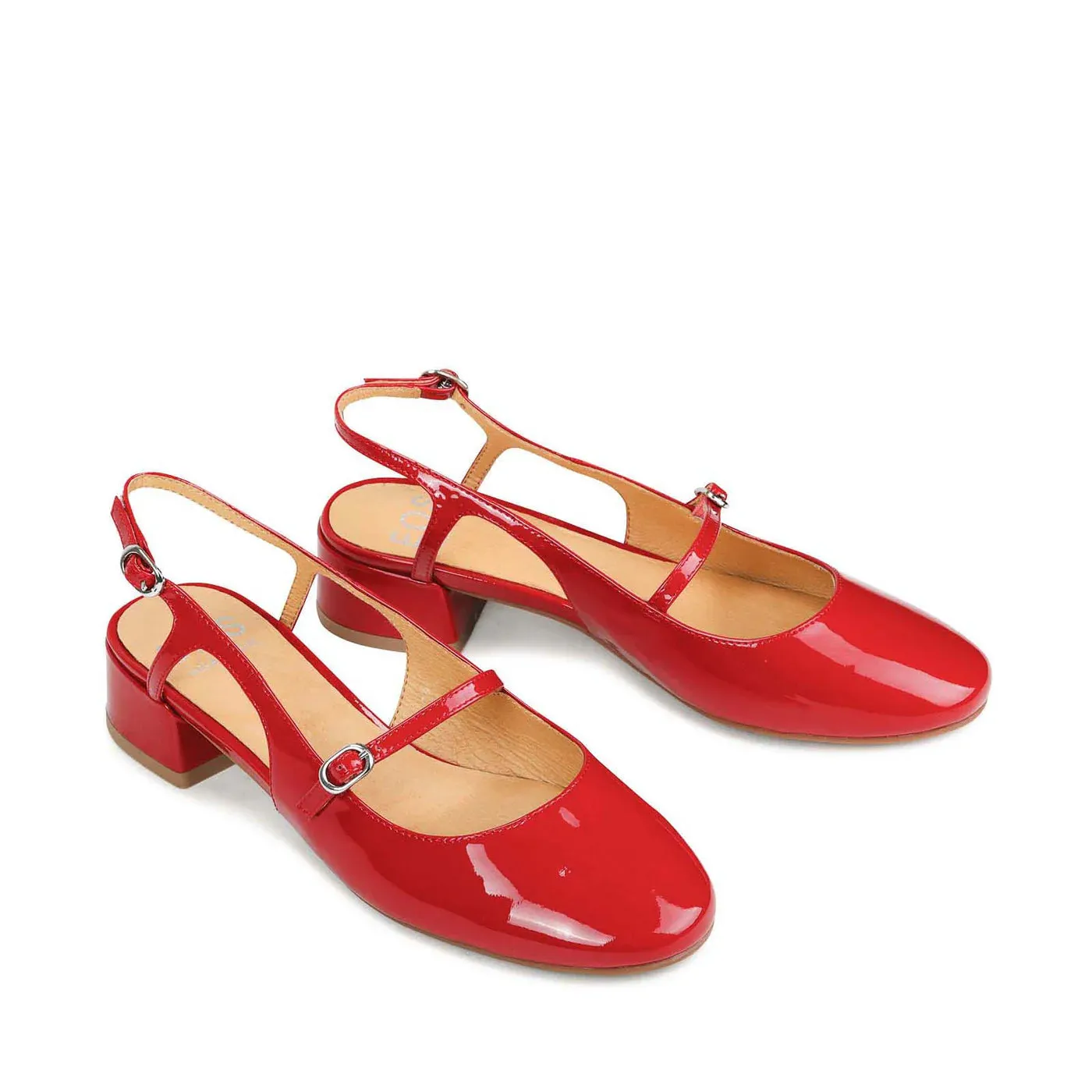 Chaussures EOS Cesslie Rouge Verni_Eos