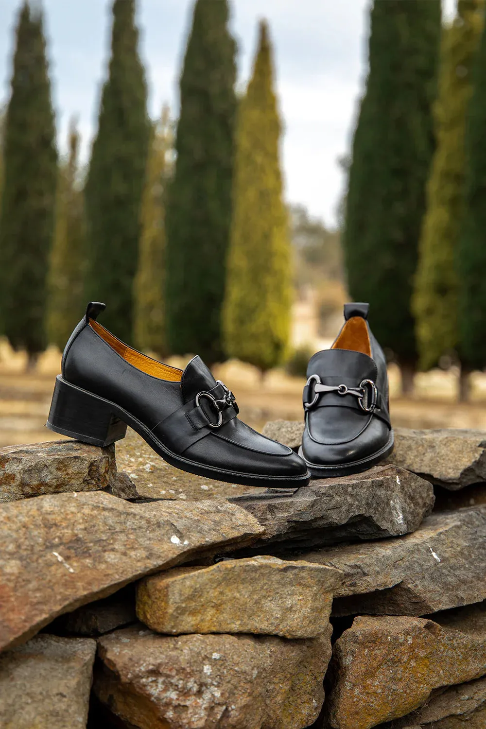 Chaussures en cuir noir Eos Keily_Eos