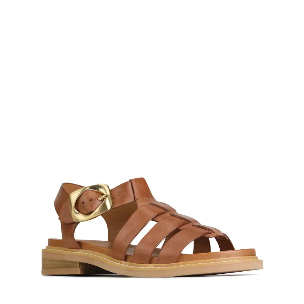 EOS Ornement Brandy Chaussures en Cuir_Eos