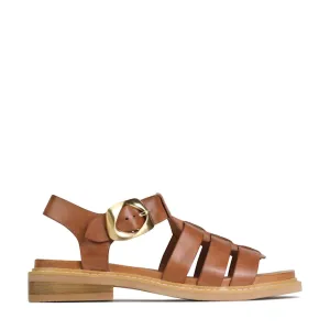 EOS Ornament Brandy Leather Shoes_Eos
