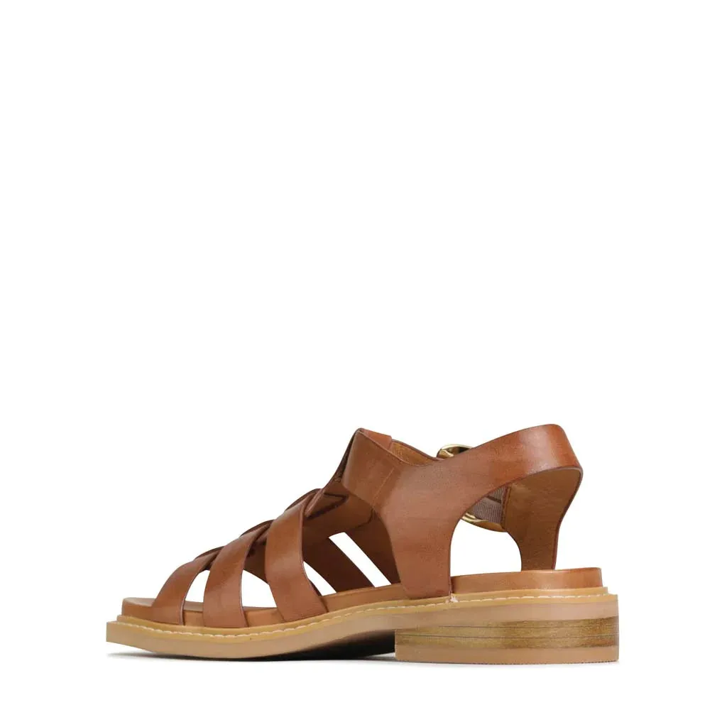 EOS Ornement Brandy Chaussures en Cuir_Eos