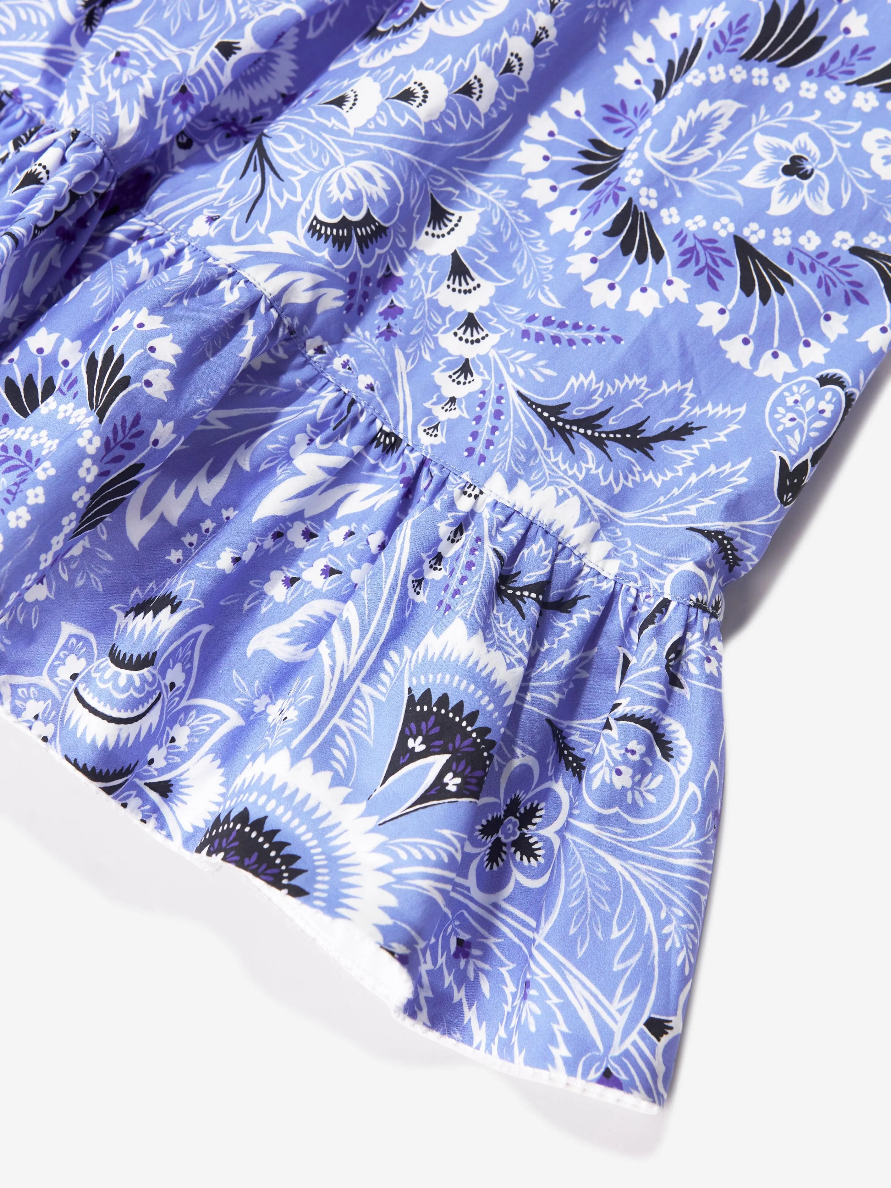 Robe florale Paisley Etro Girls en bleu