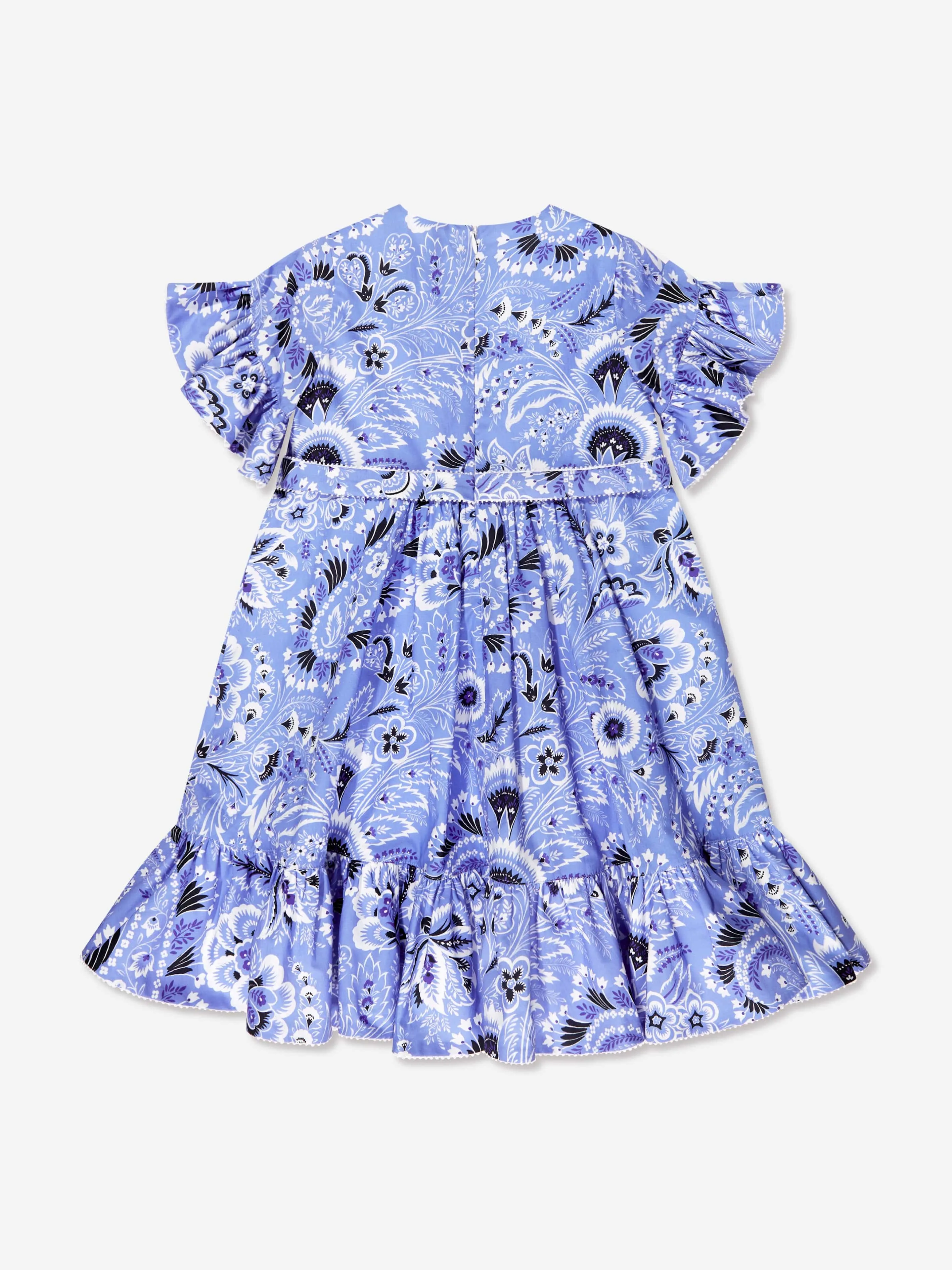 Robe florale Paisley Etro Girls en bleu