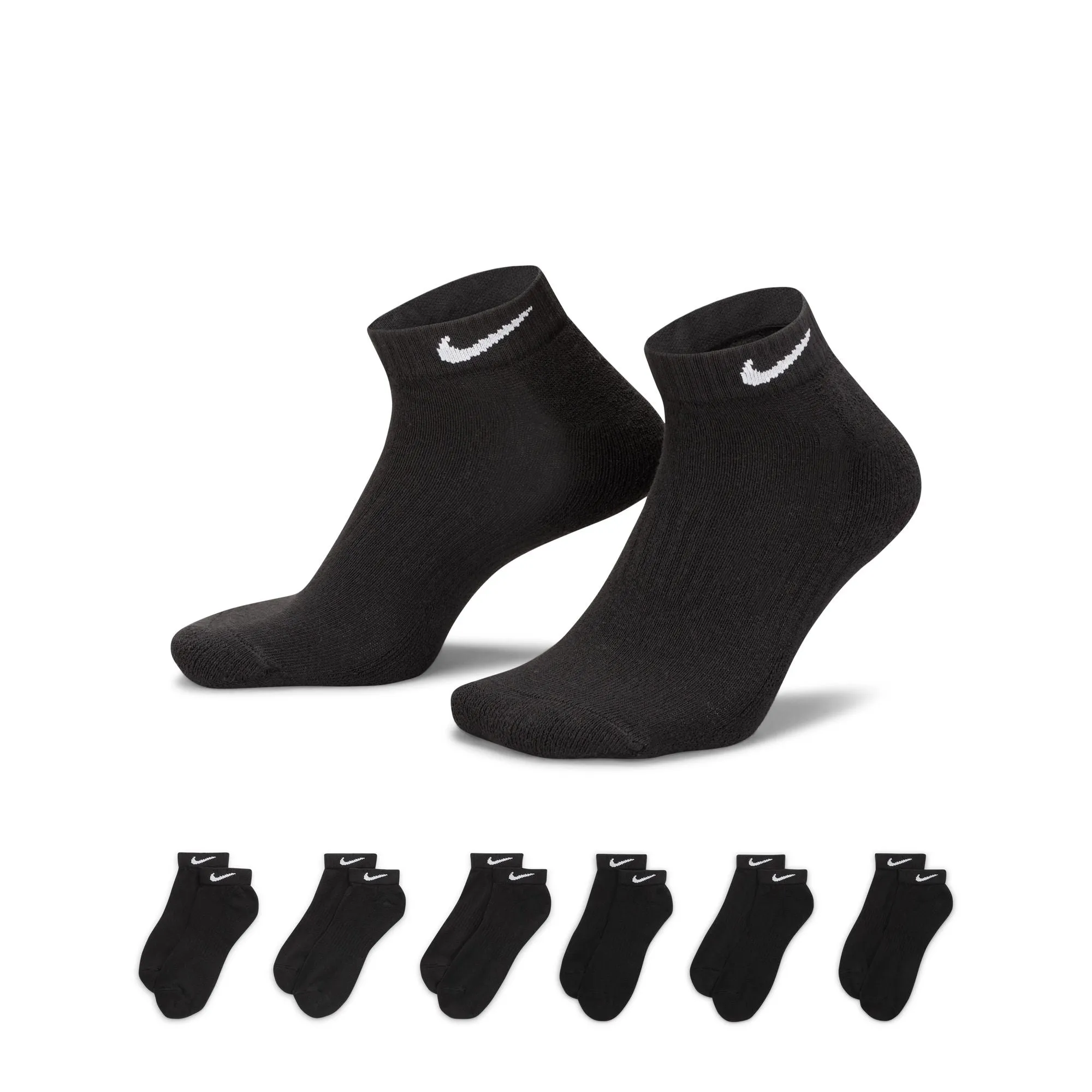 Chaussettes basses rembourrées quotidiennes (6 paires)