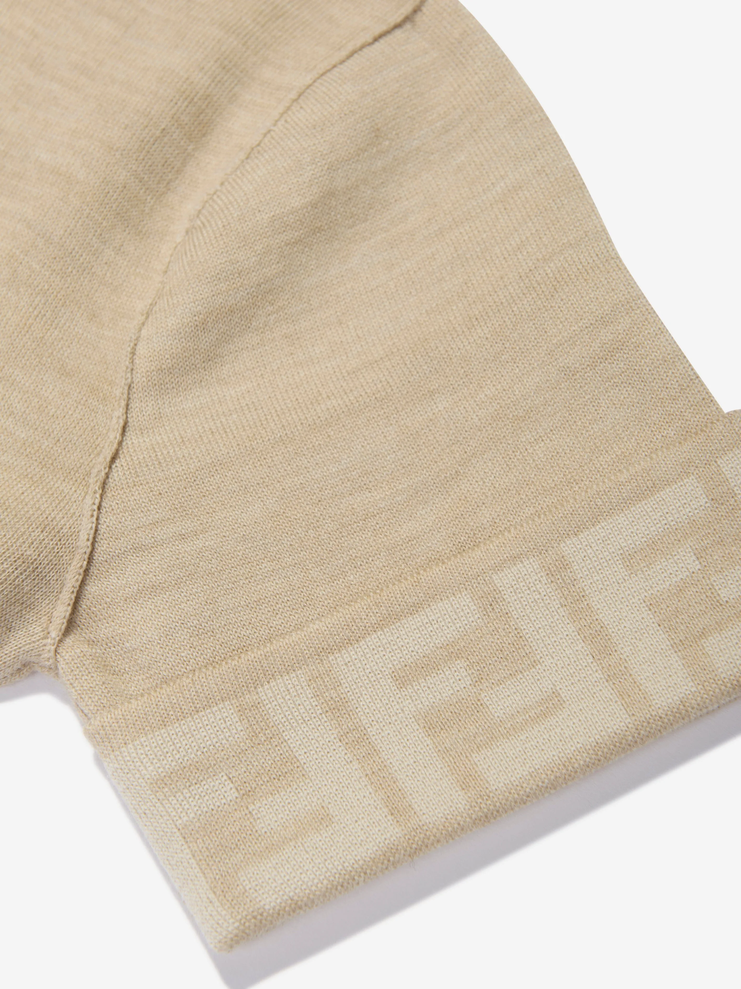 Robe tricotée FF Logo Fendi Girls en marron