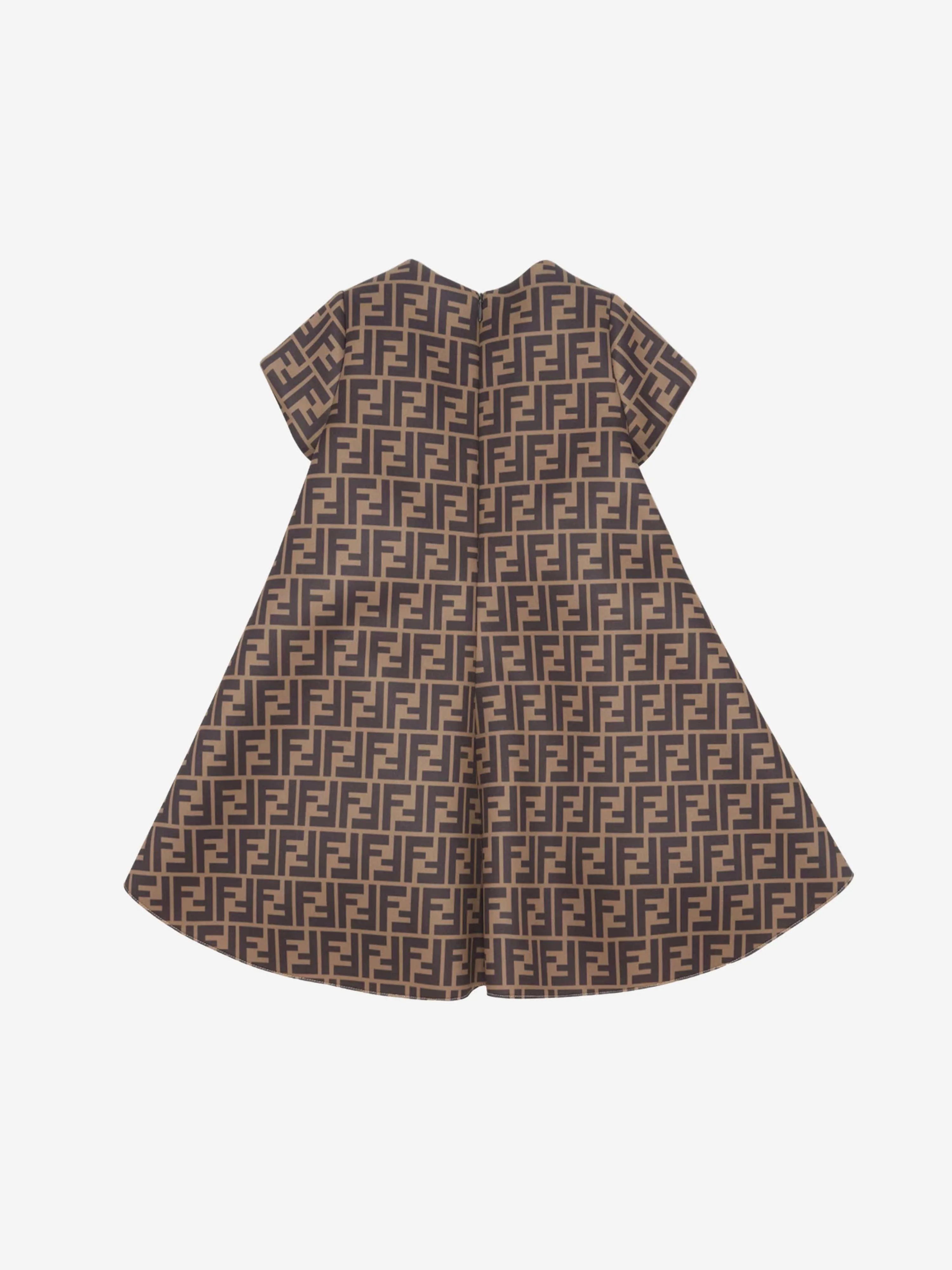 Robe à nœud FF en néoprène Fendi Girls