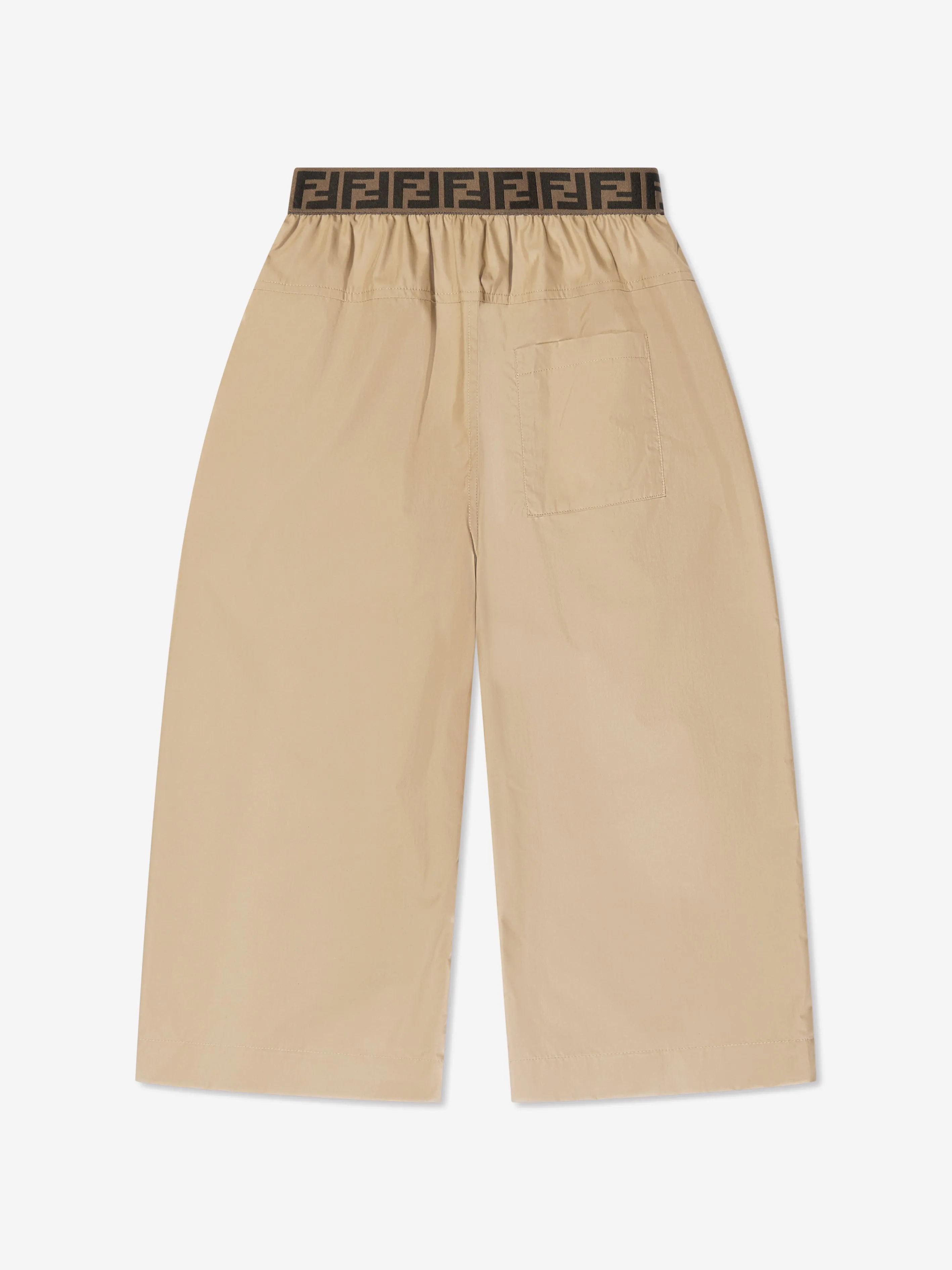Pantalon large Fendi Girls en beige