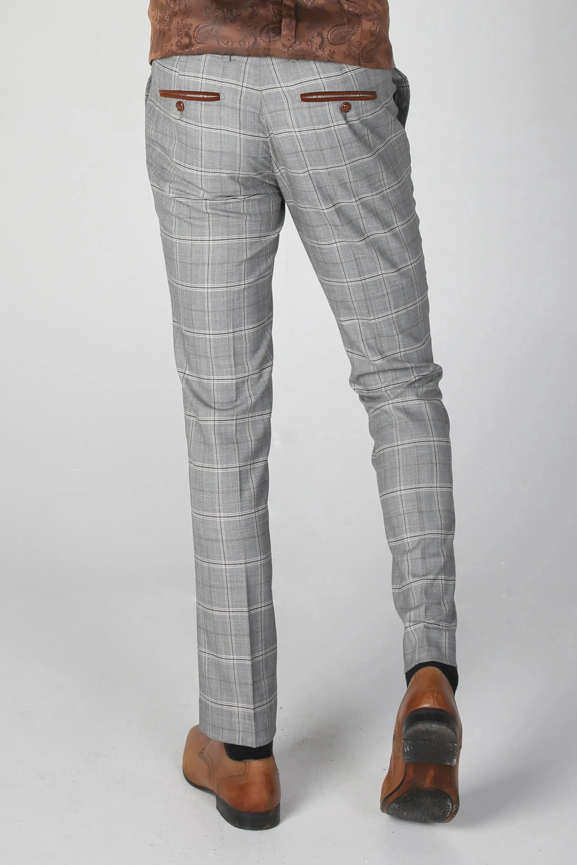 Francis - Pantalon classique à carreaux