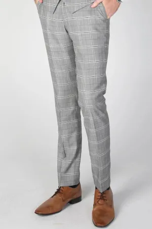 Francis - Pantalon classique à carreaux