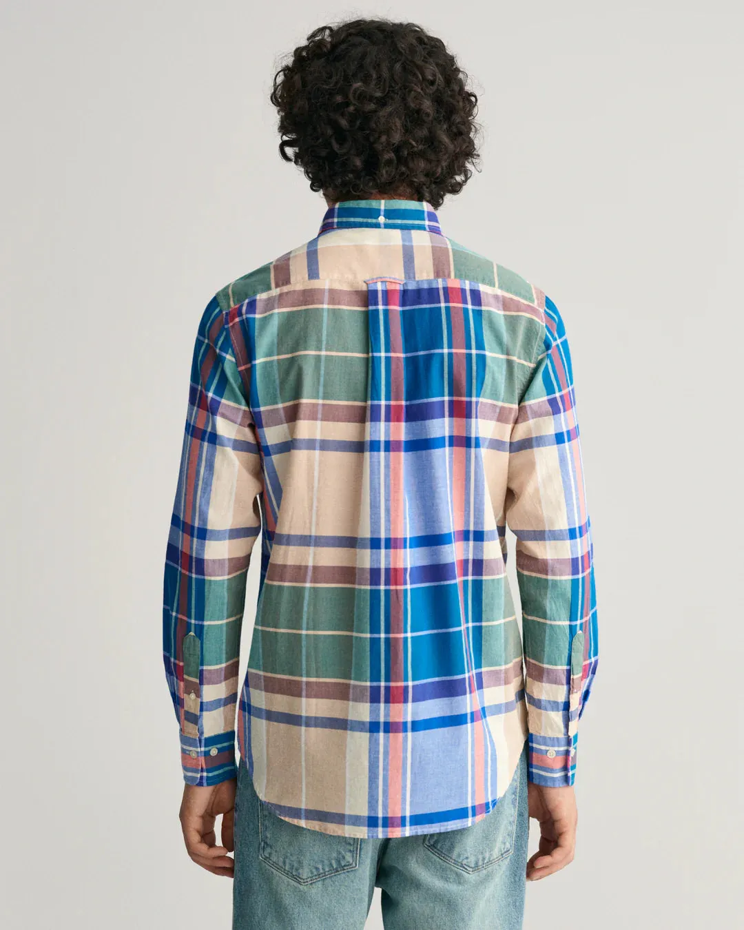 GANT - Chemise Madras Indienne - Vichy - Bleu Richesse GANT Vêtements