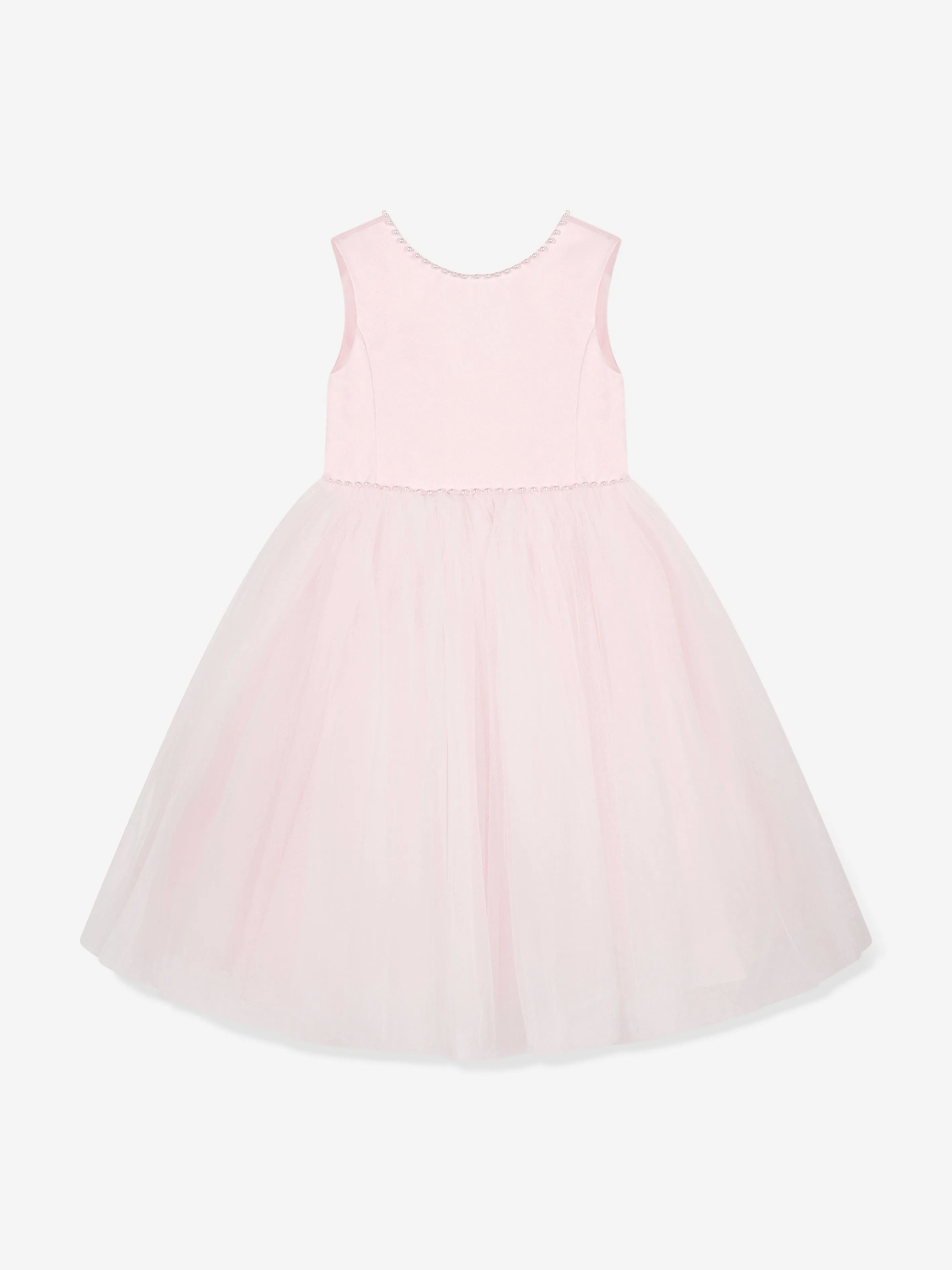 Robe de cérémonie ballerine pour filles en rose