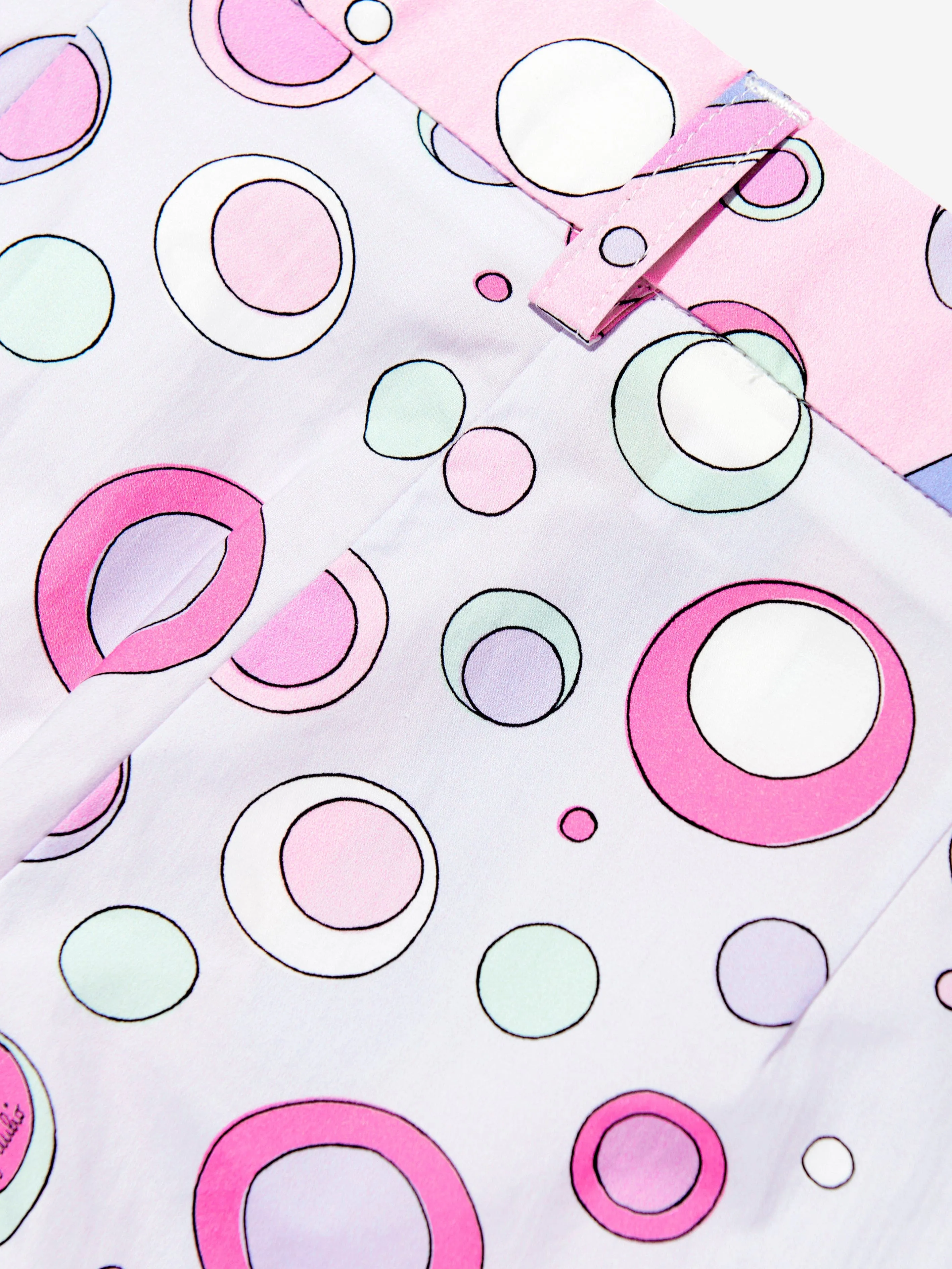 Pantalon en coton imprimé Fontane pour filles en rose