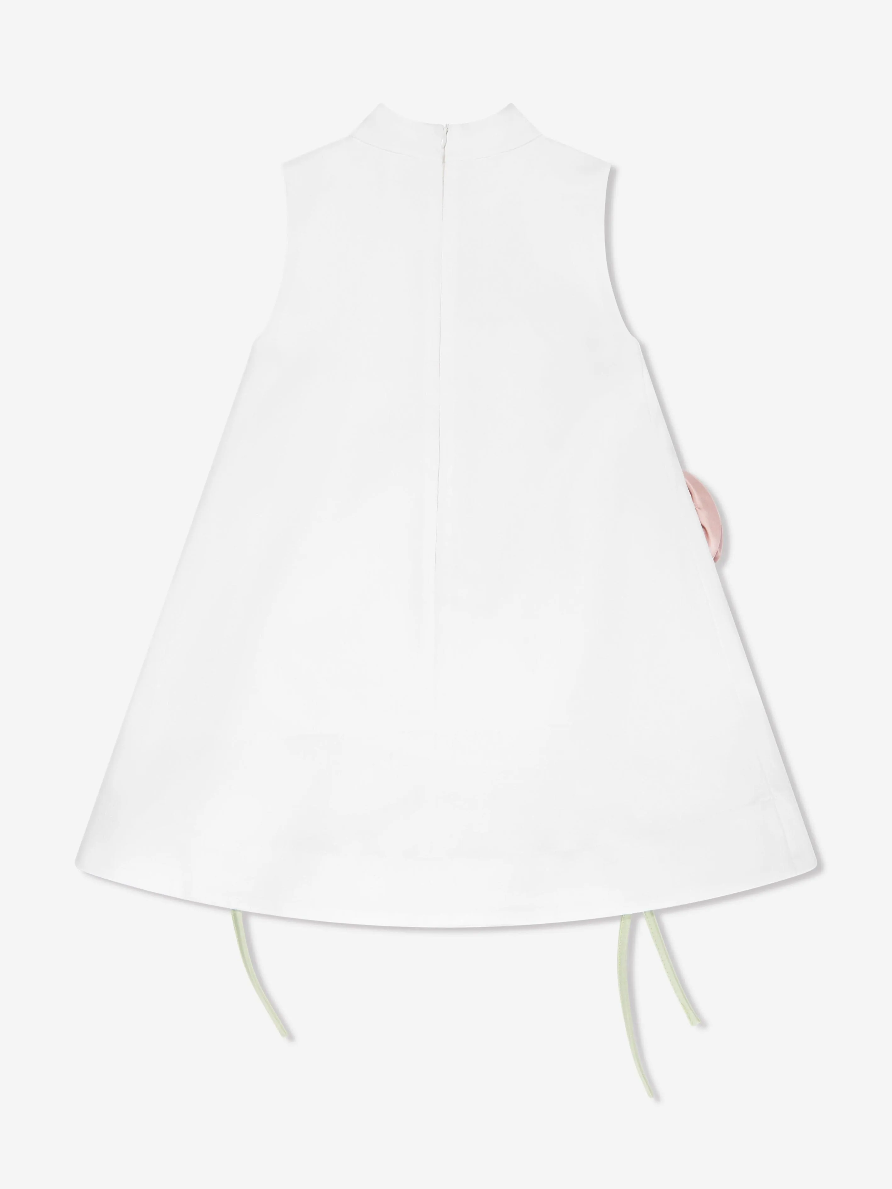Robe Fleur 3D Flora pour Fille en Blanc