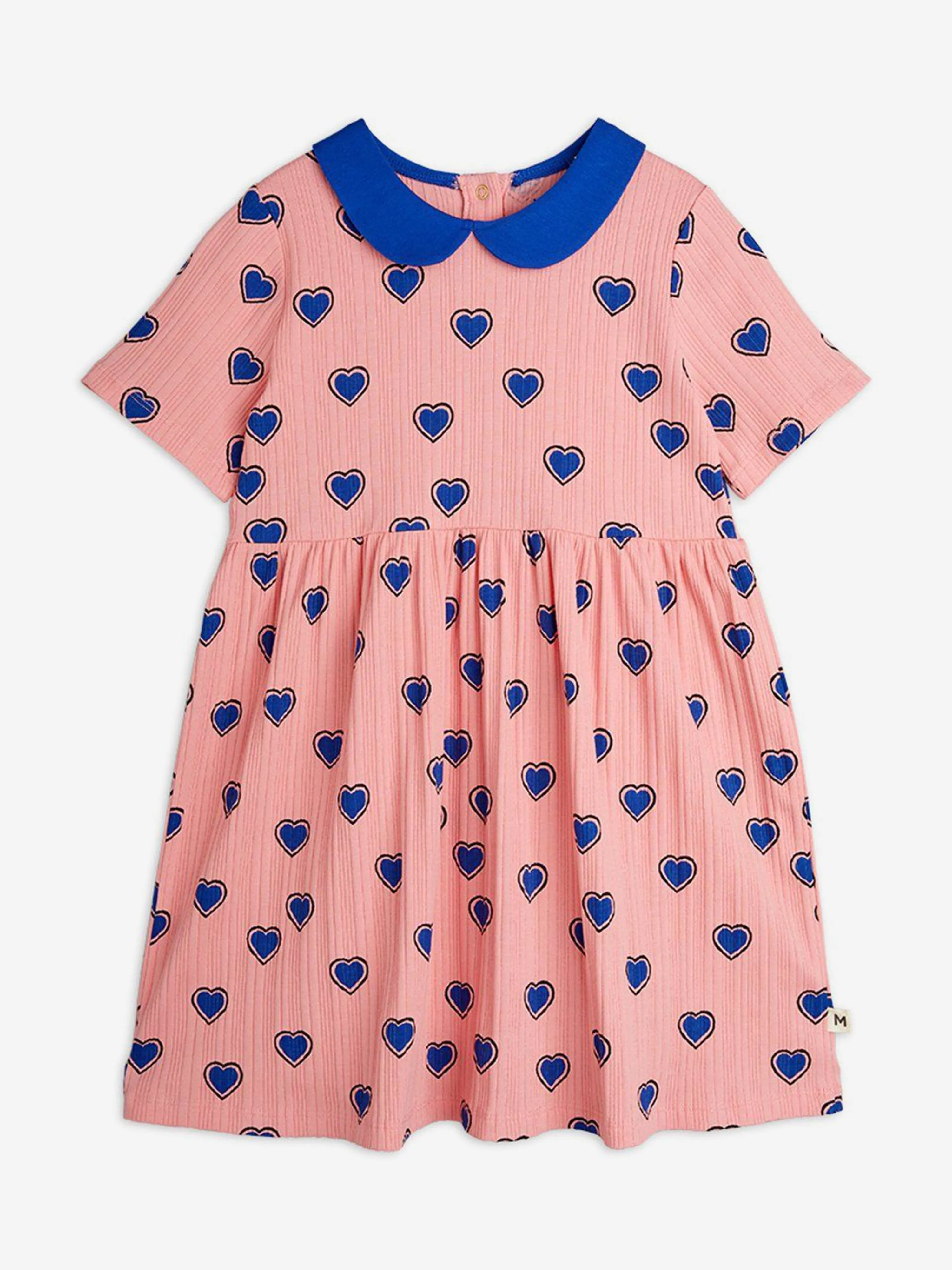 Robe AOP Cœurs de Fille en Rose