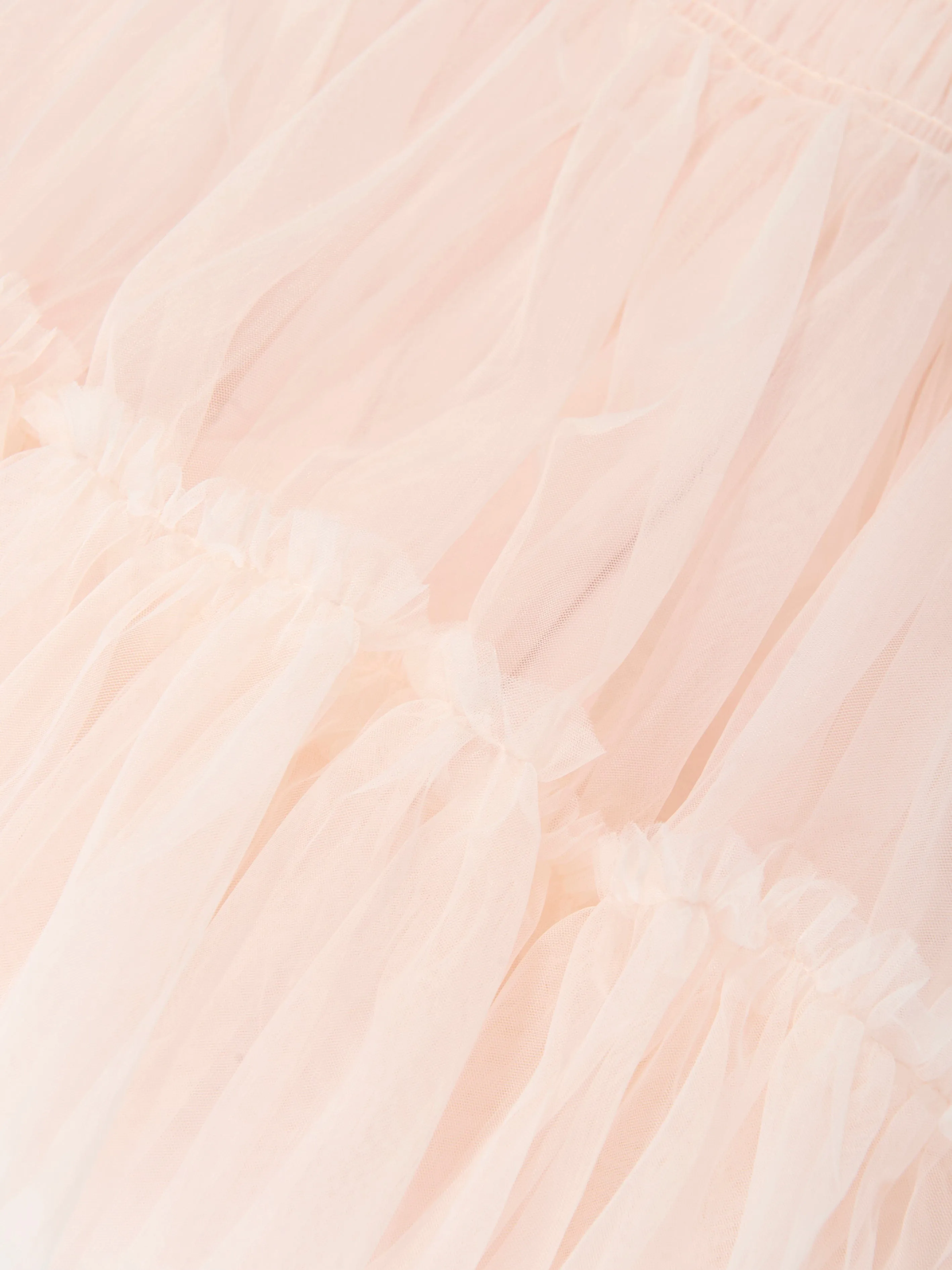 Robe en jersey et tulle pour fille en rose