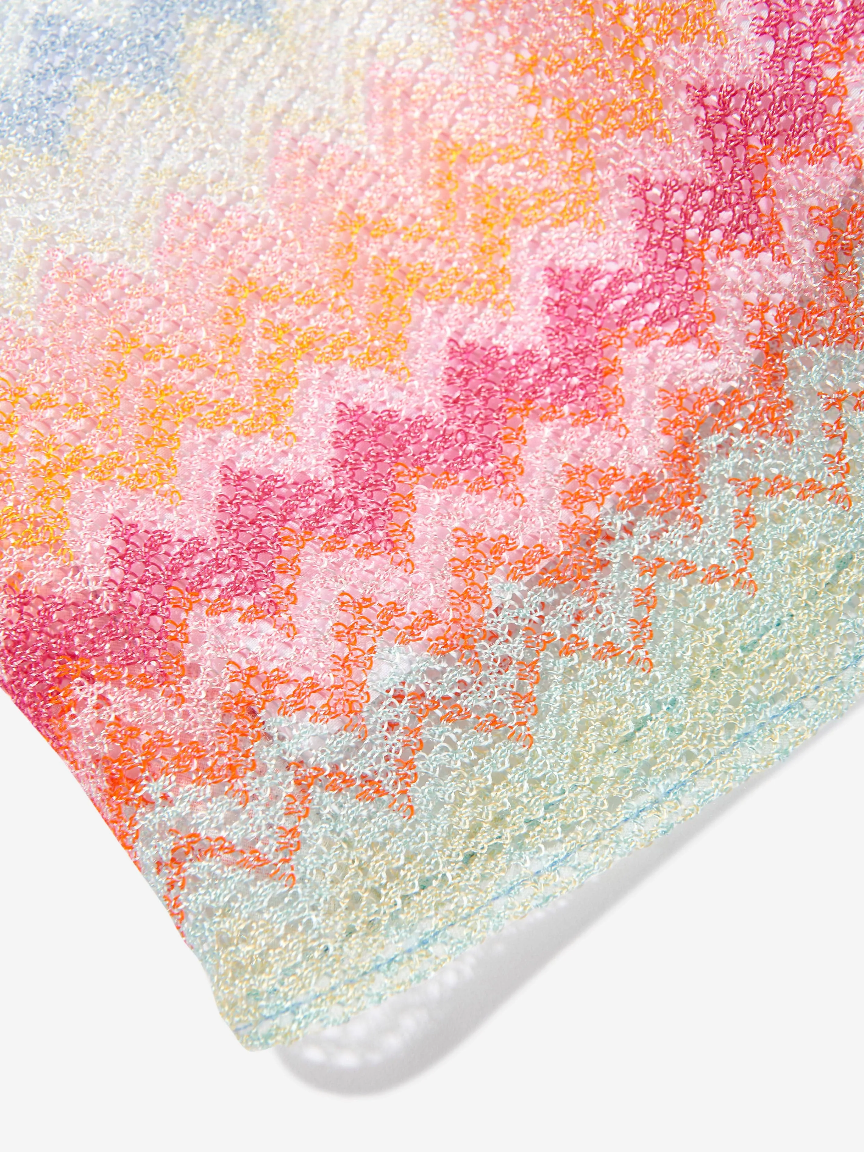 Robe zigzag tricotée multicolore pour filles