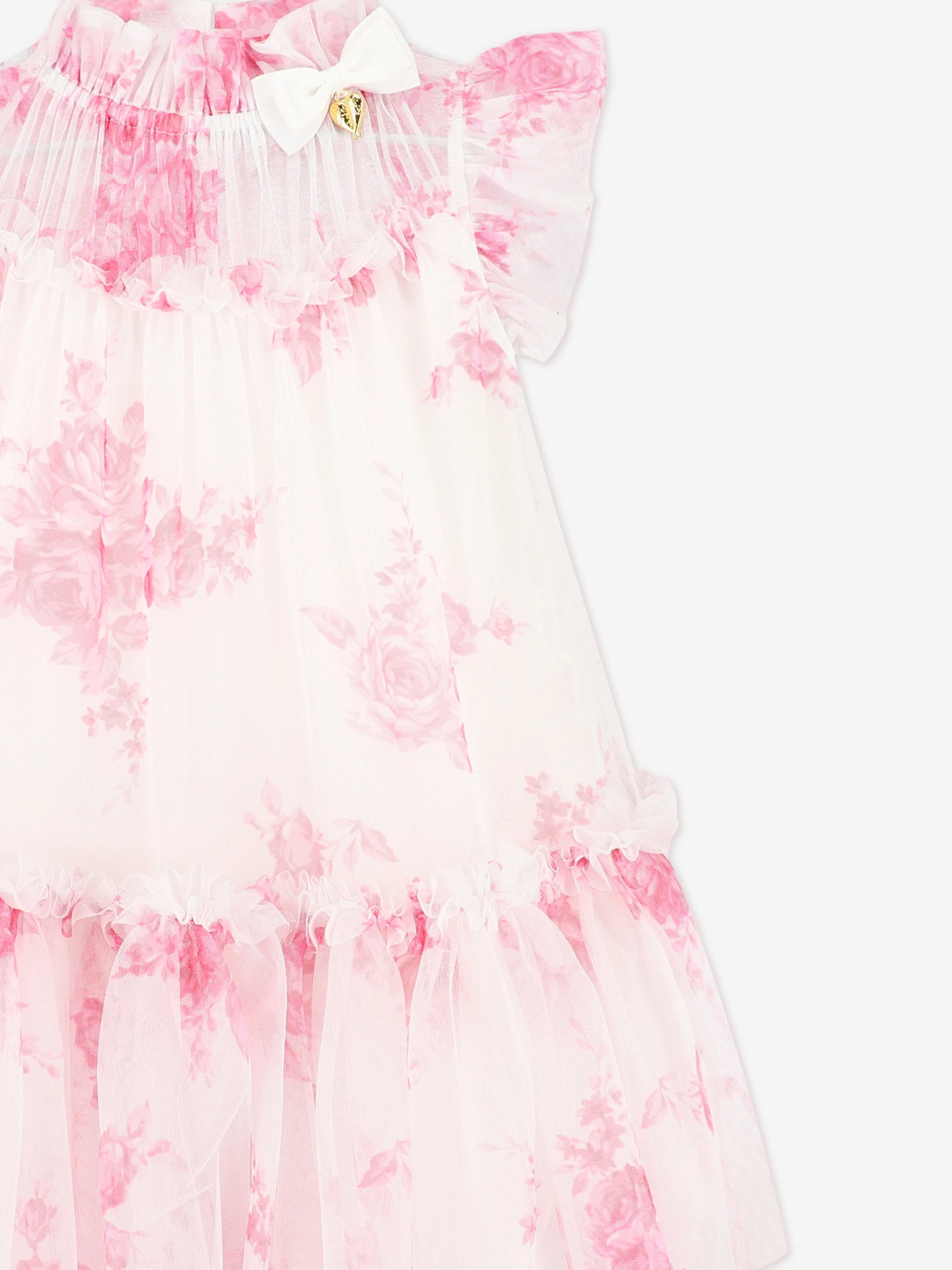Robe Marigold Roses en rose pour filles