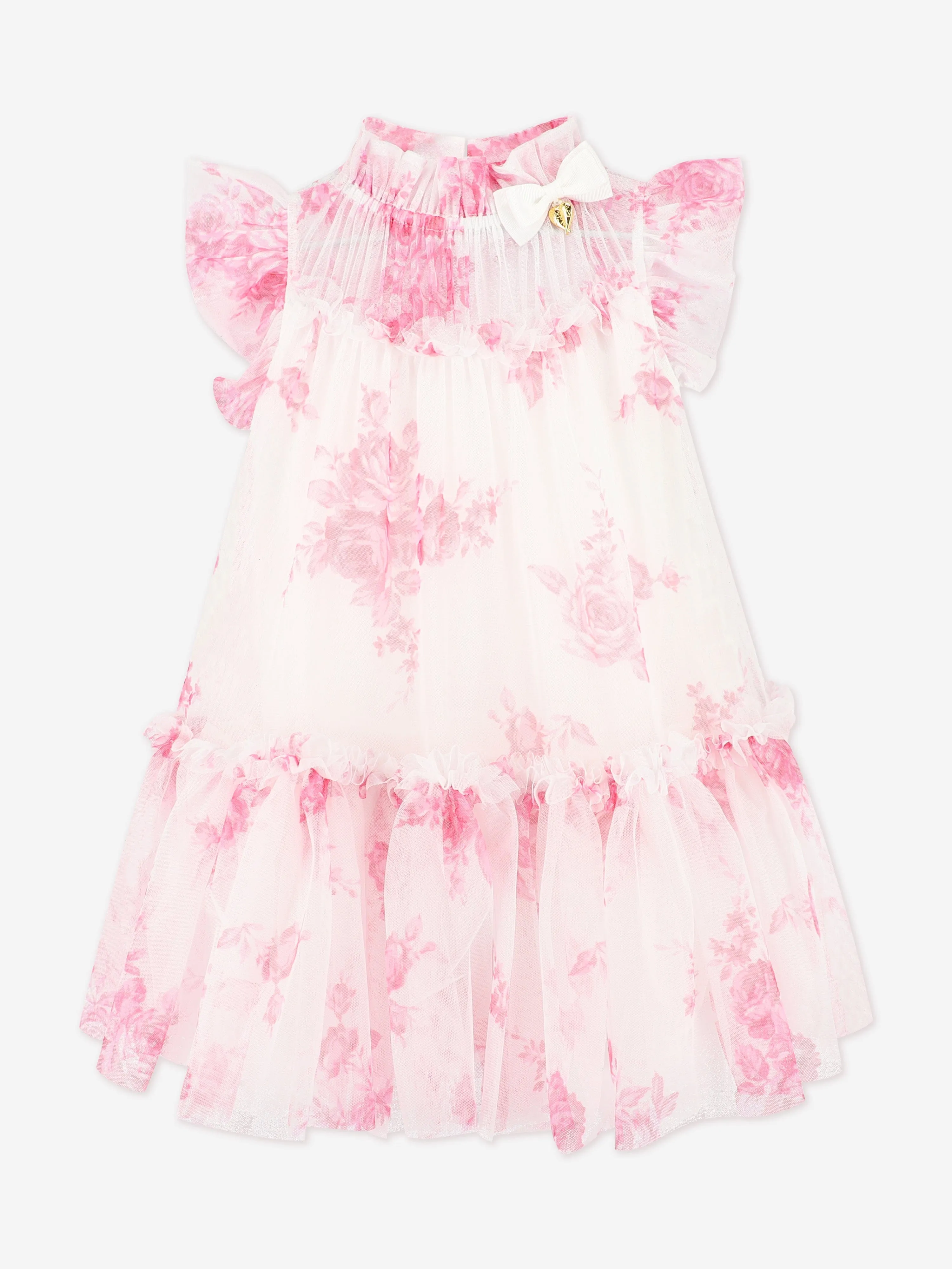 Robe Marigold Roses en rose pour filles