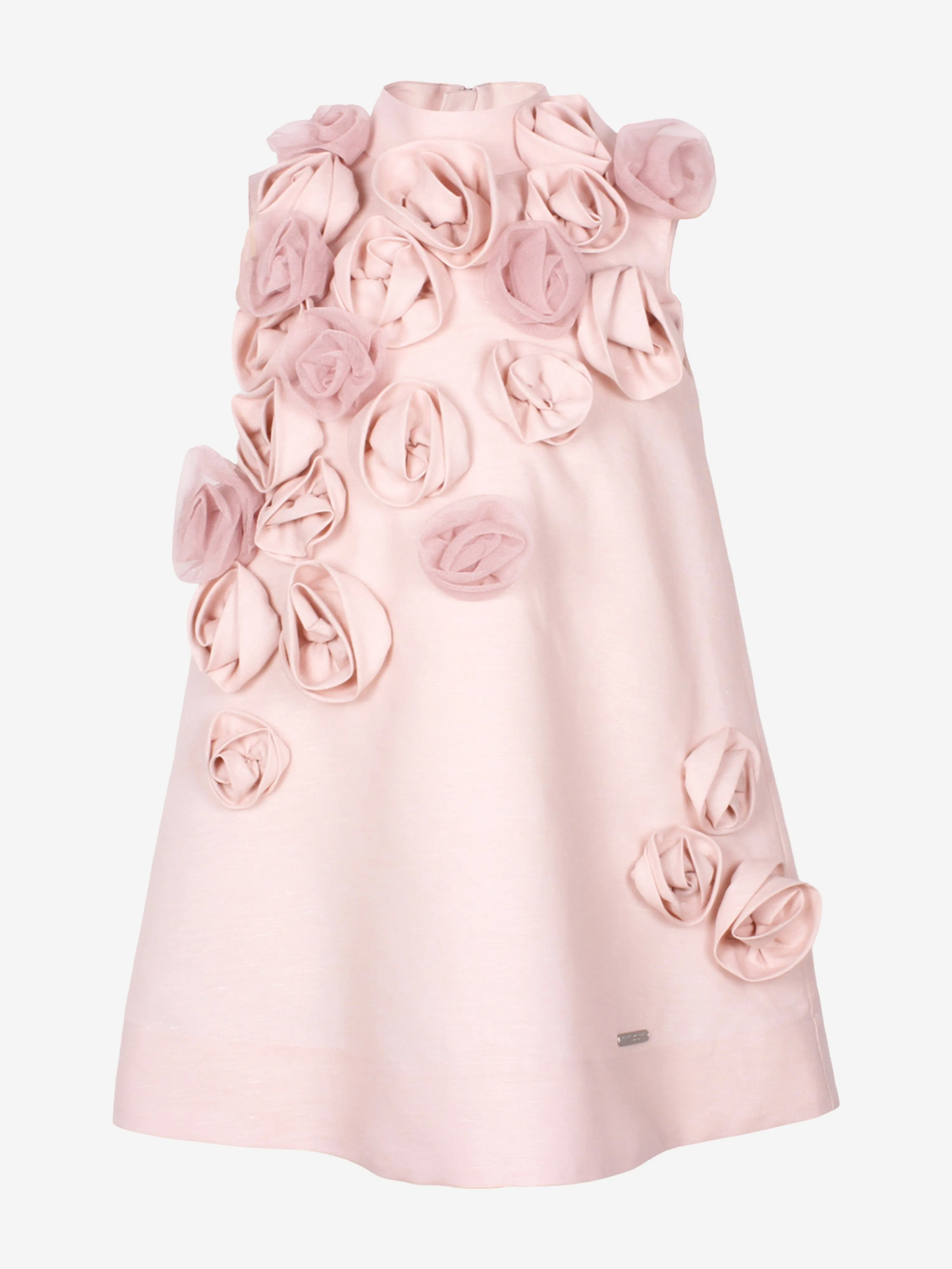 Robe Roses Encerclées pour Filles en Rose
