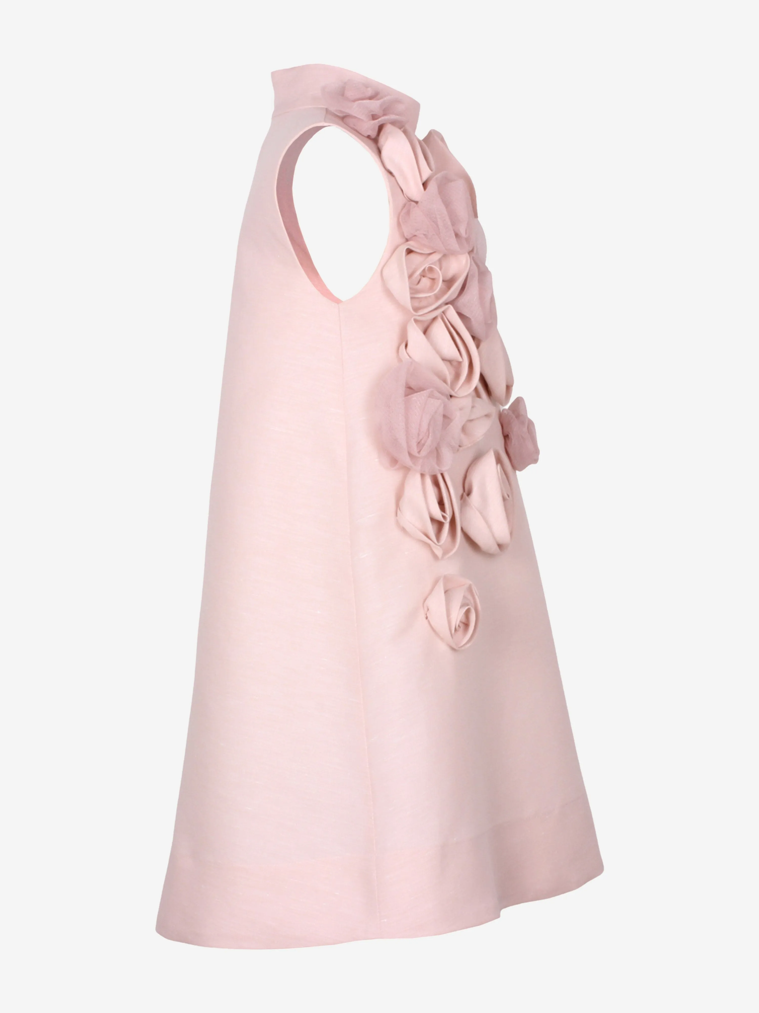 Robe Roses Encerclées pour Filles en Rose