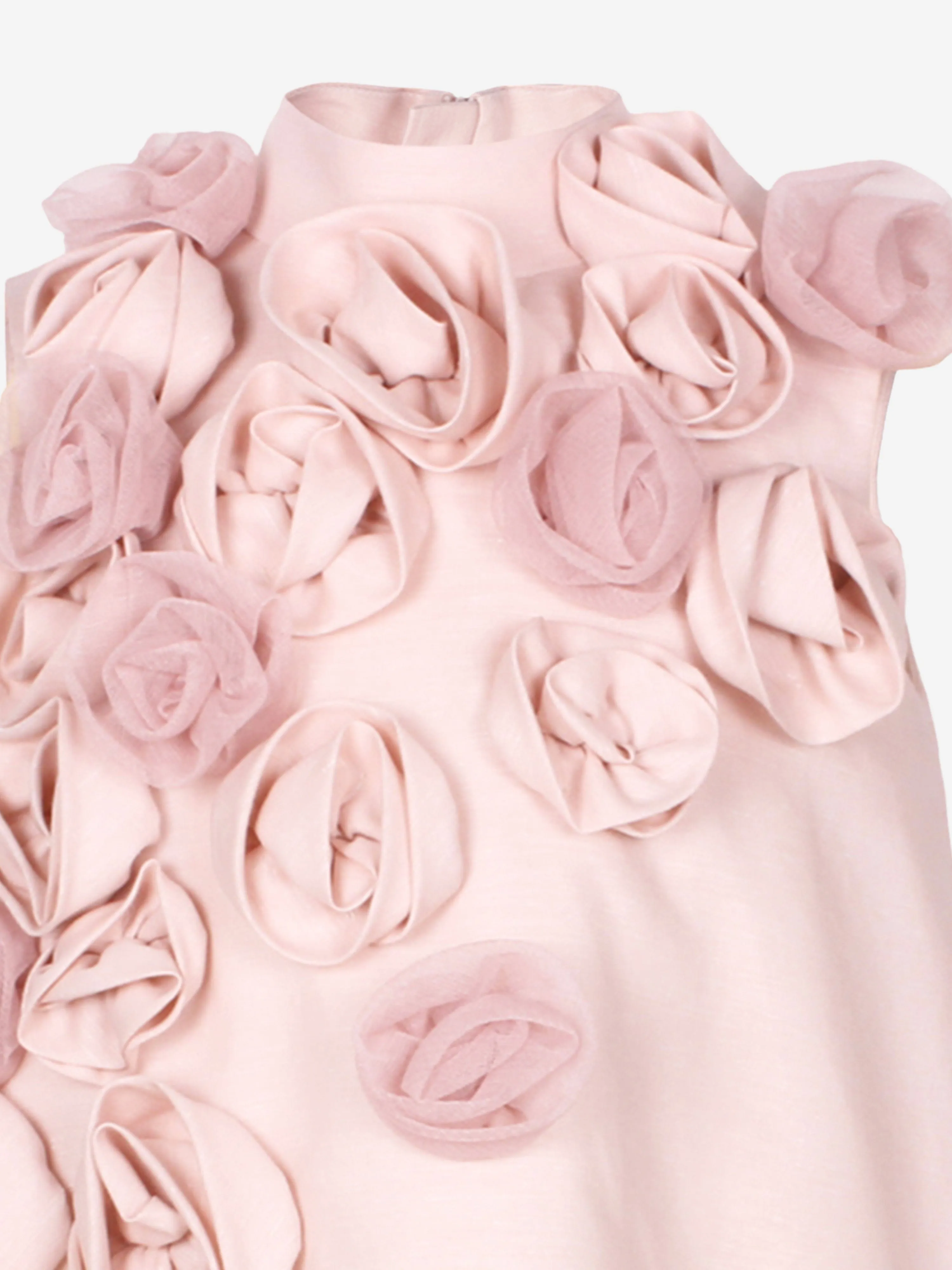 Robe Roses Encerclées pour Filles en Rose