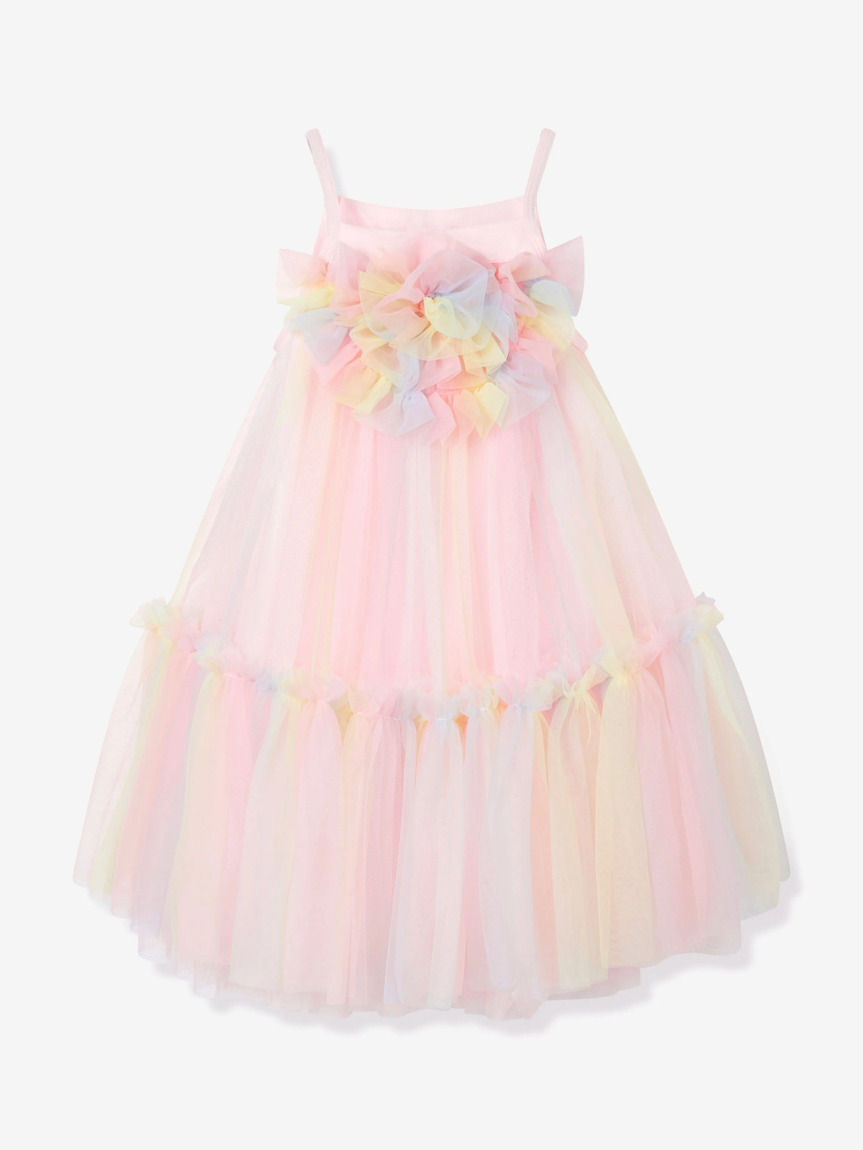 Robe en tulle Rosheen pour filles en rose