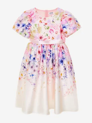 Robe d'été délice pour filles en blanc