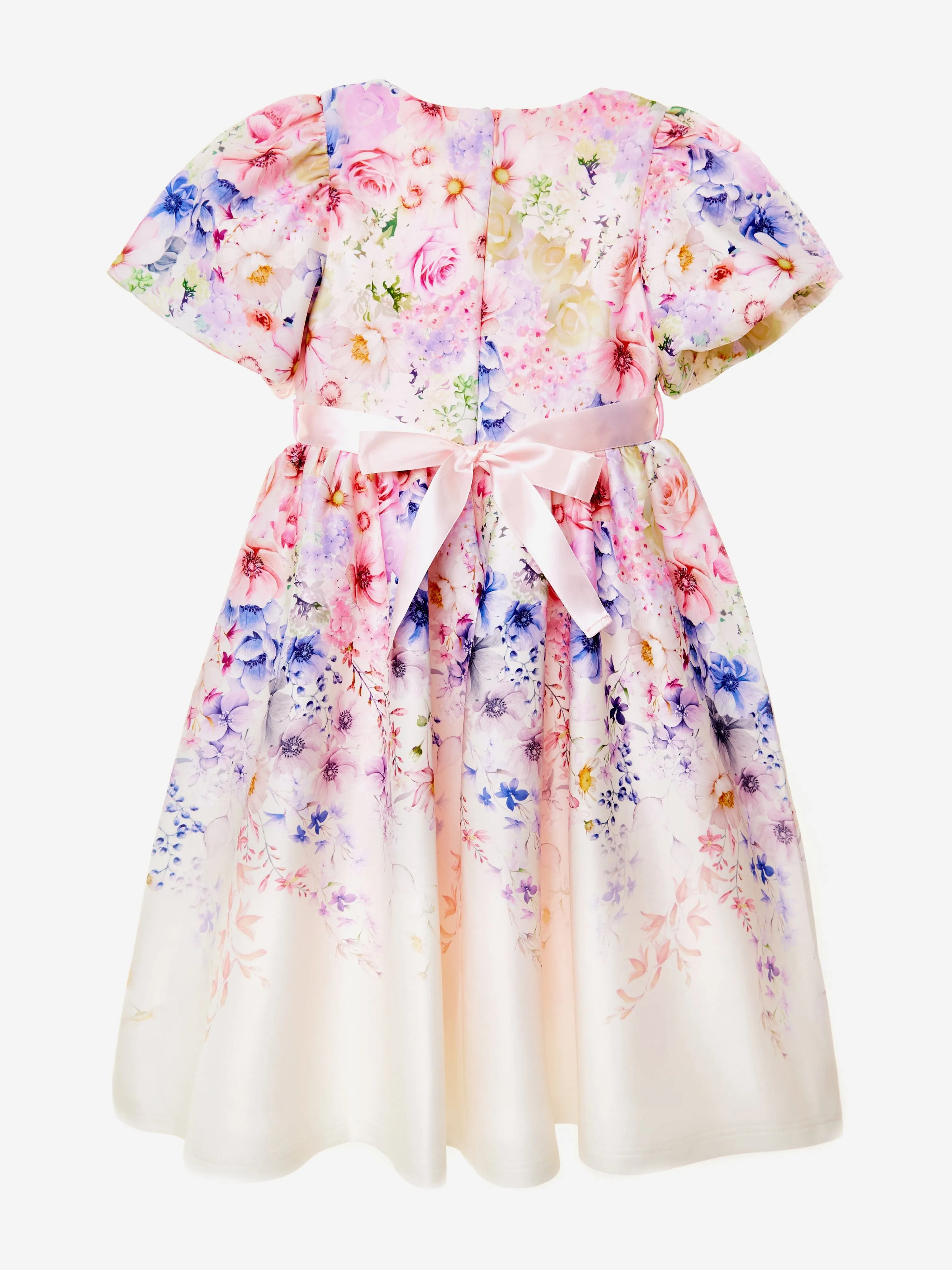 Robe d'été délice pour filles en blanc