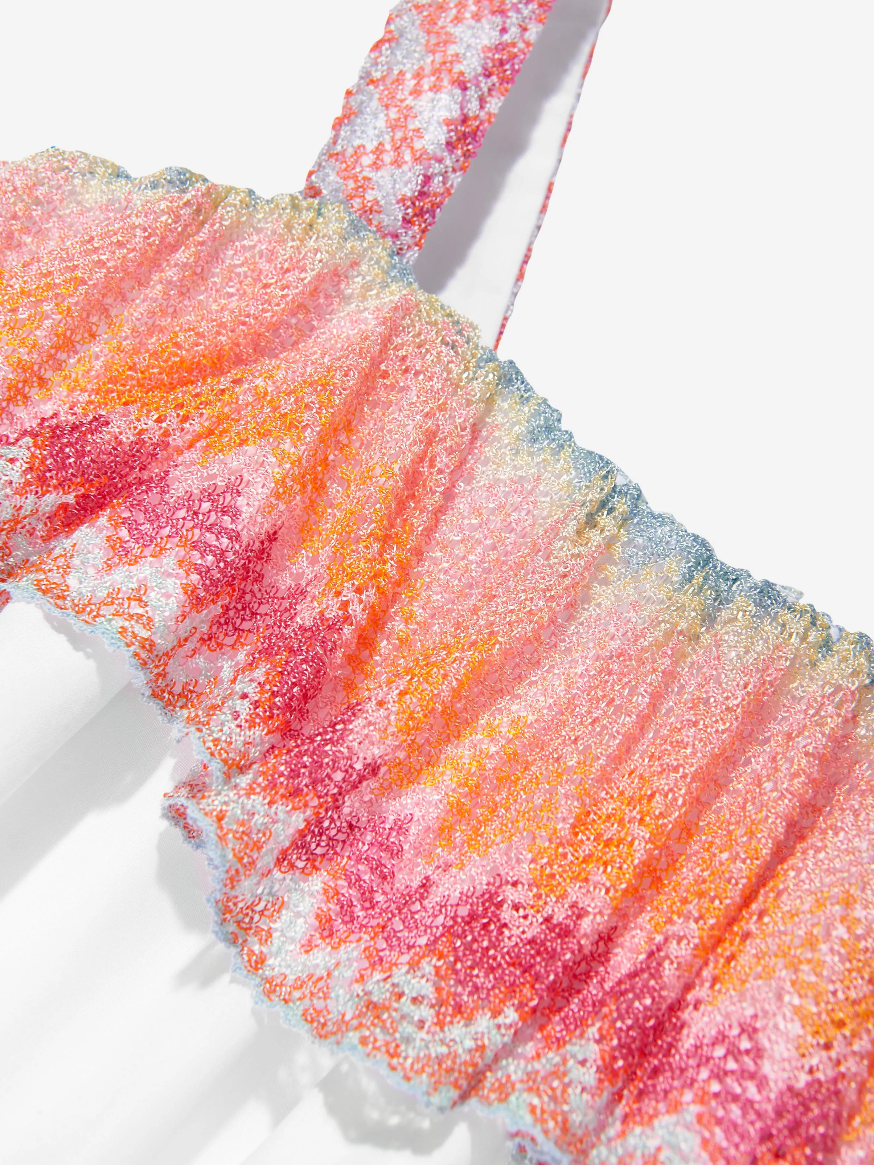 Robe d'été à motifs en zigzag pour filles en blanc