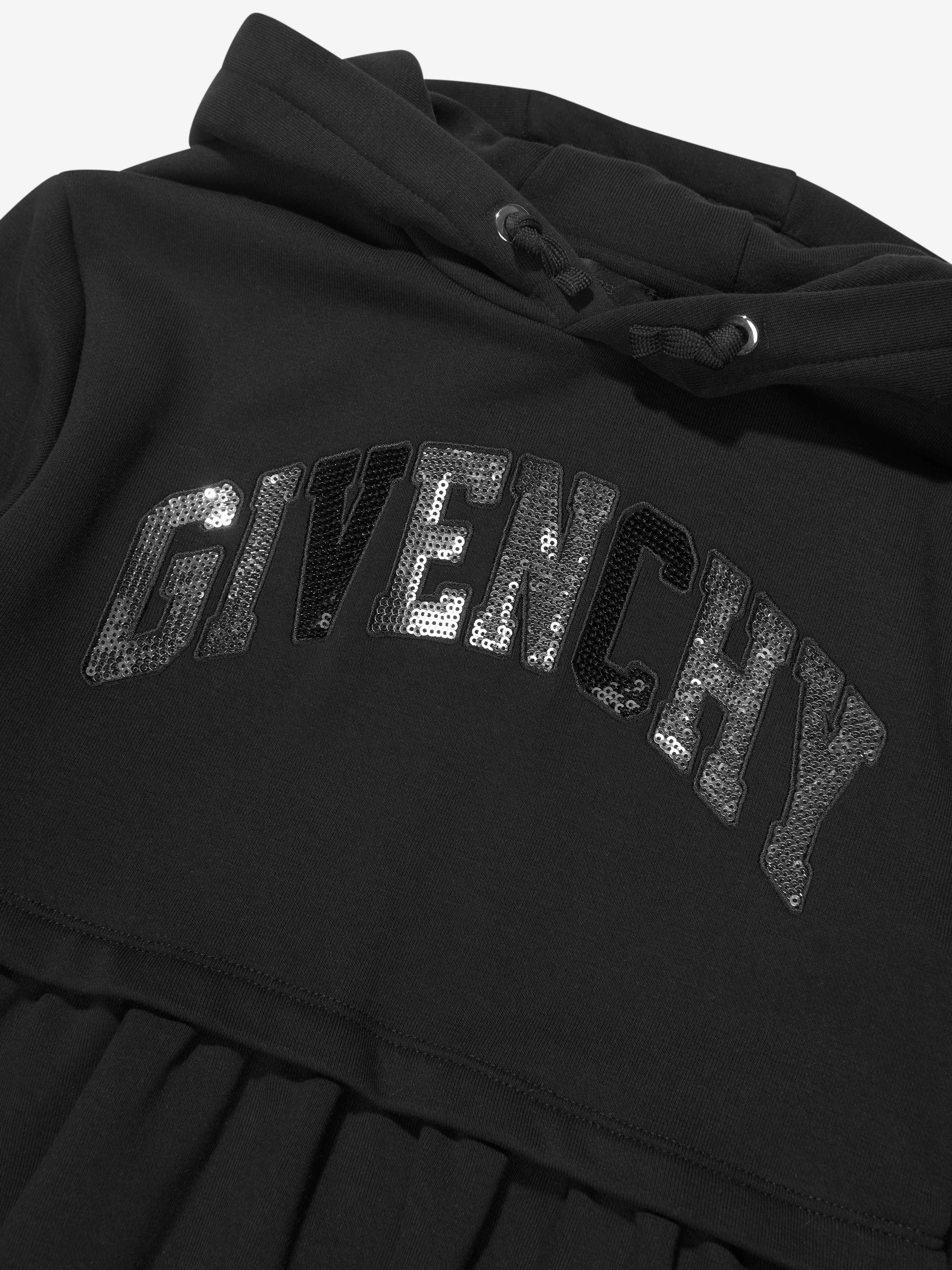 Robe à capuche Givenchy Girls avec logo en noir