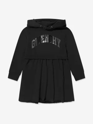 Robe à capuche Givenchy Girls avec logo en noir