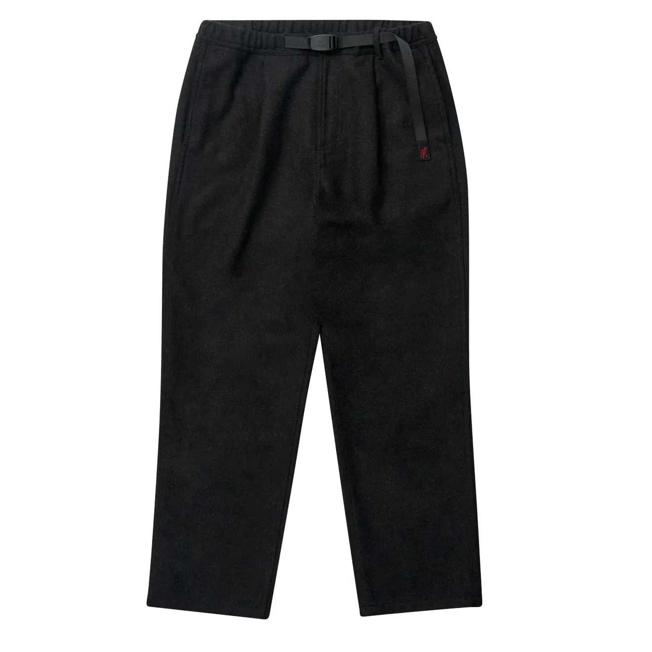Gramicci Pantalon décontracté à plis en laine - Laine charbon
