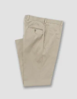 PANTALON EN TOILE DE COTON GRIS - COUPE CLASSIQUE