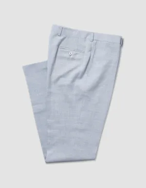 PANTALON EN LIN GRIS CRASH - COUPE CLASSIQUE