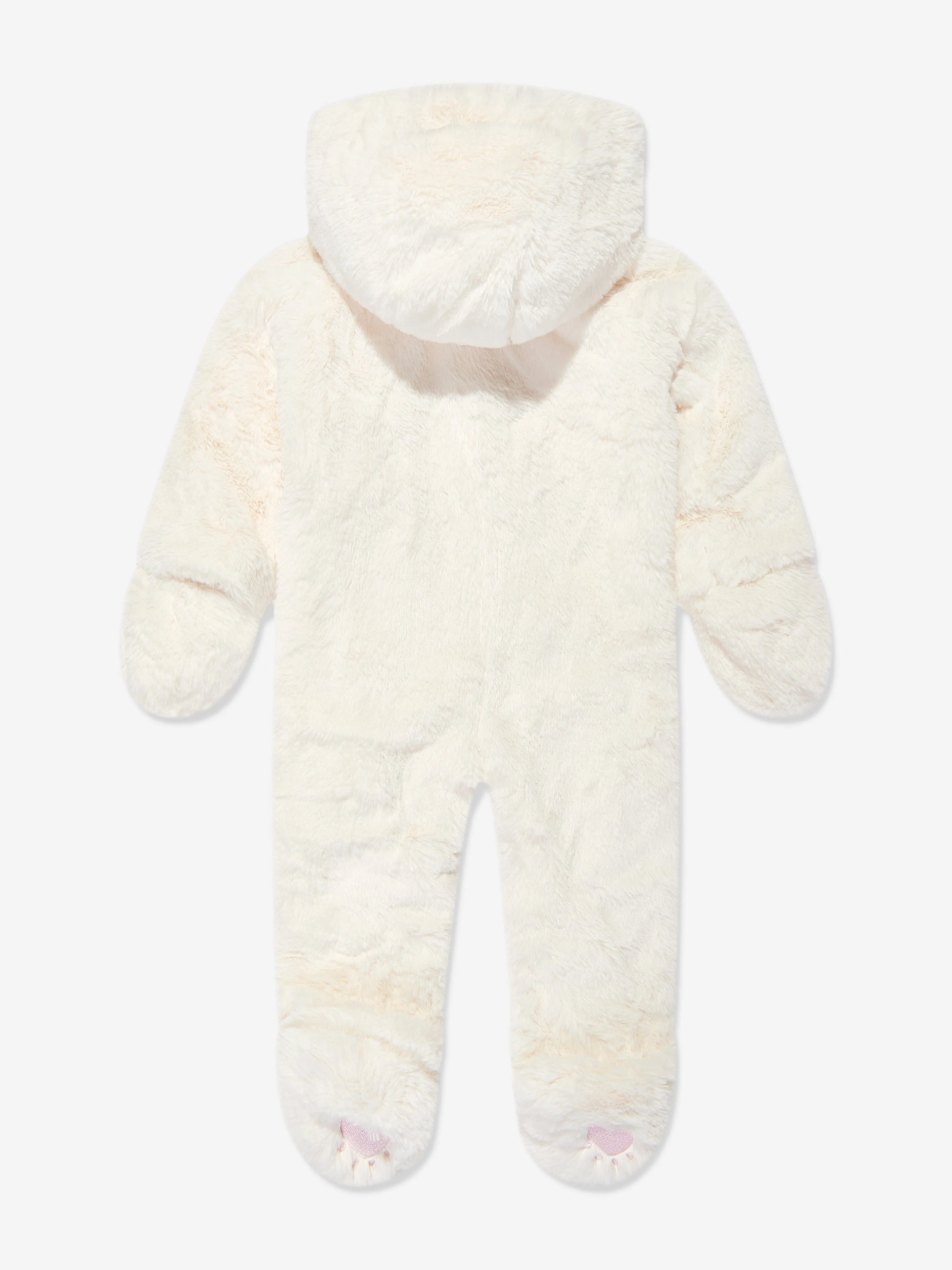 Combinaison de neige en fausse fourrure Guess Baby en ivoire