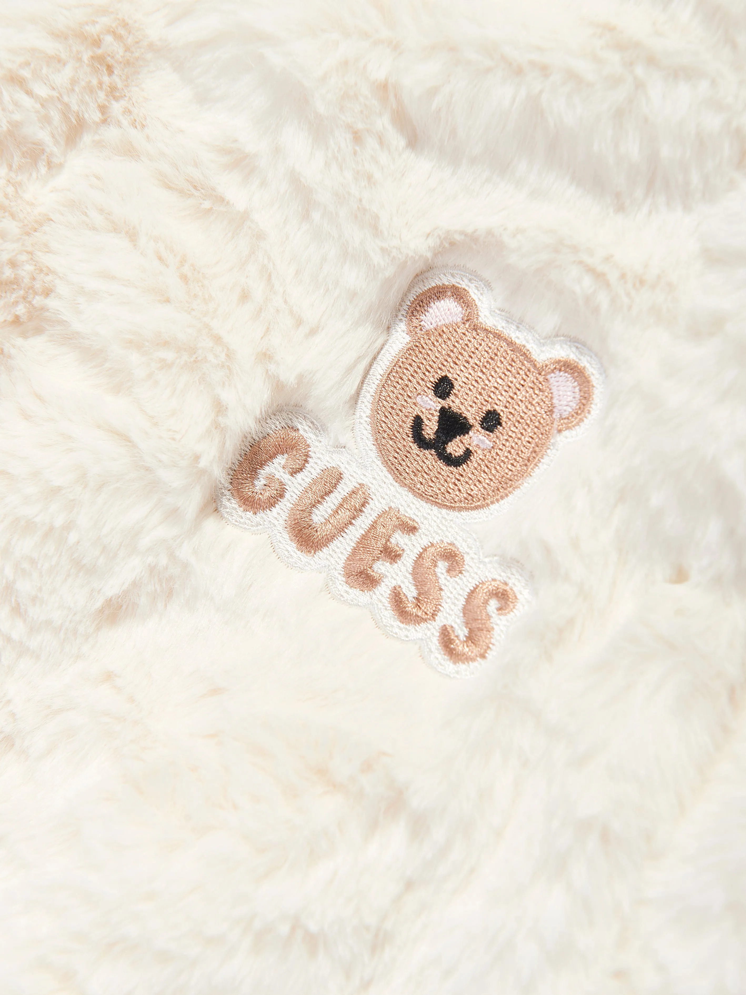 Combinaison de neige en fausse fourrure Guess Baby en ivoire