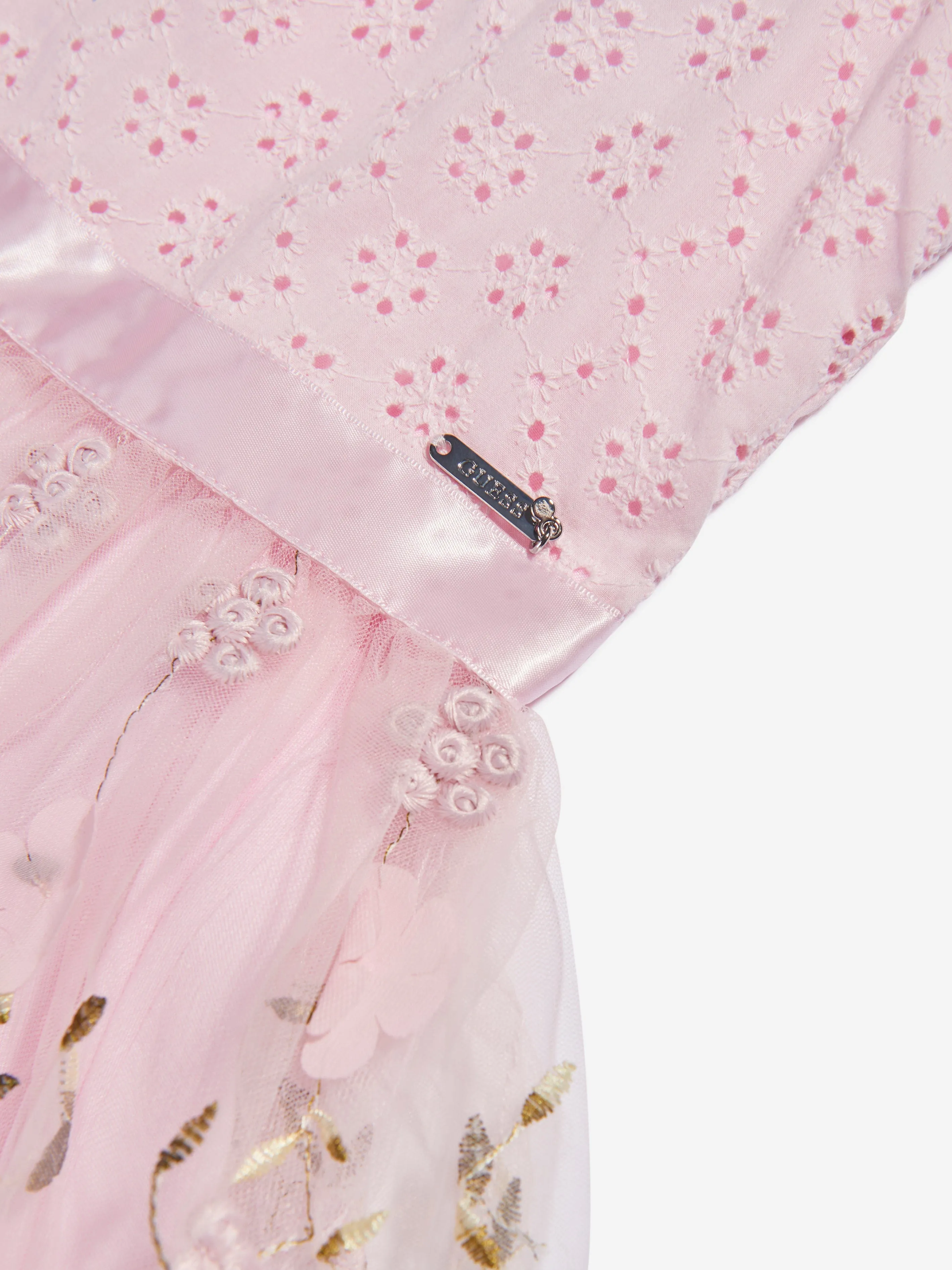 Robe sans manches florale Guess Girls en rose