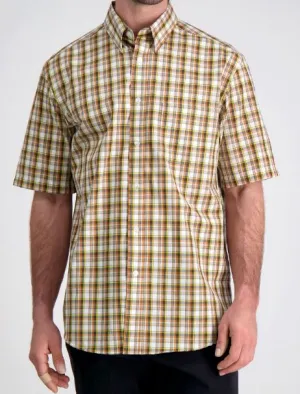Chemise à carreaux Haggar manches courtes