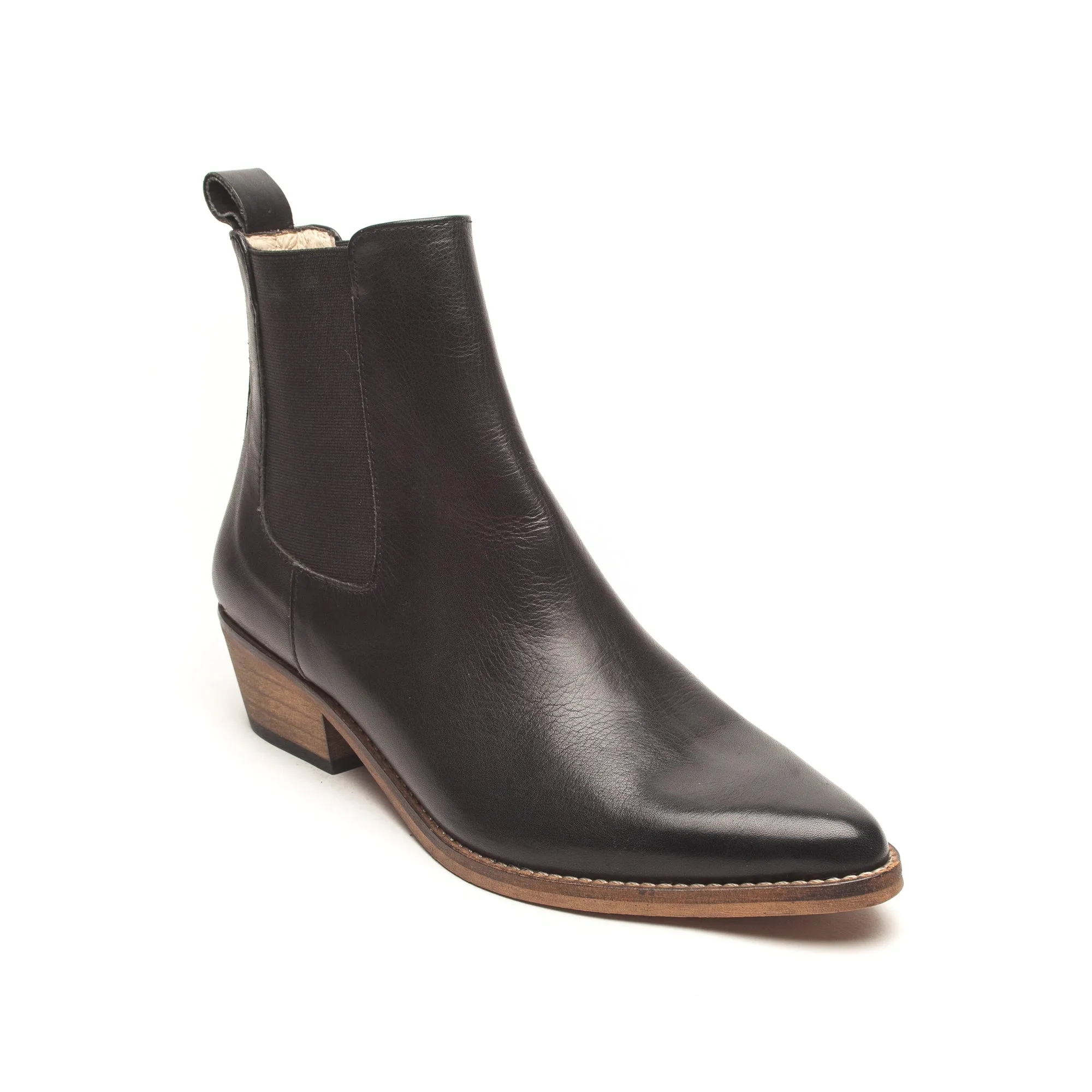 Ivy Lee Stella Black avec Semelle Antique Chaussures_Ivy-Lee