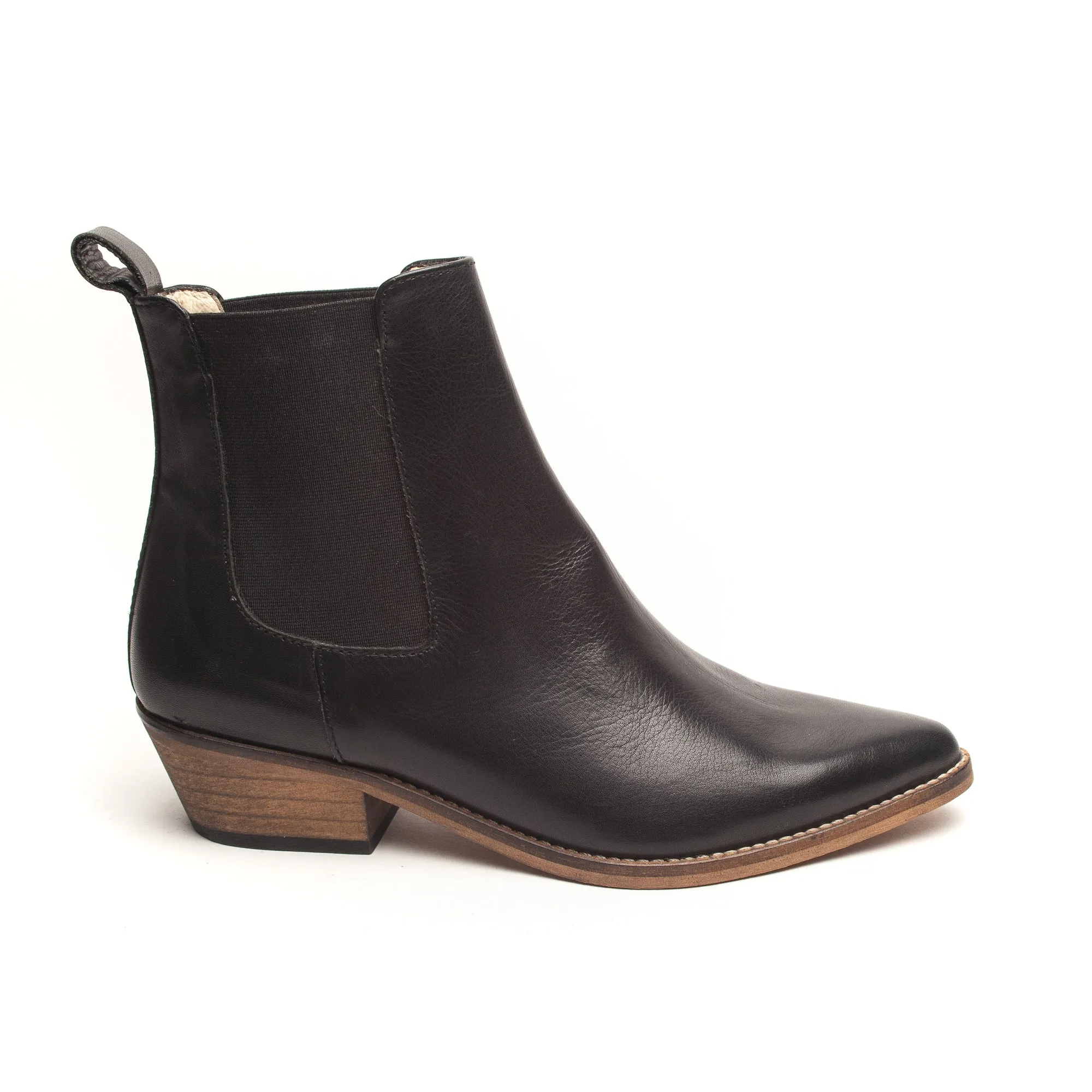 Ivy Lee Stella Black avec Semelle Antique Chaussures_Ivy-Lee