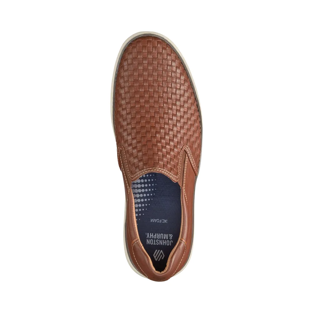 Johnston & Murphy McGuffey 2 pour Homme, Mocassin Tressé Beige