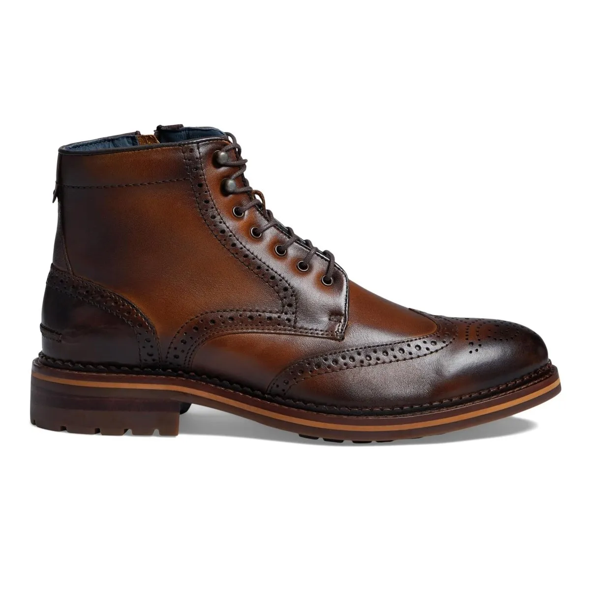 Johnston & Murphy Bottine Wingtip Connelly à Flexion XC pour Homme - Tan