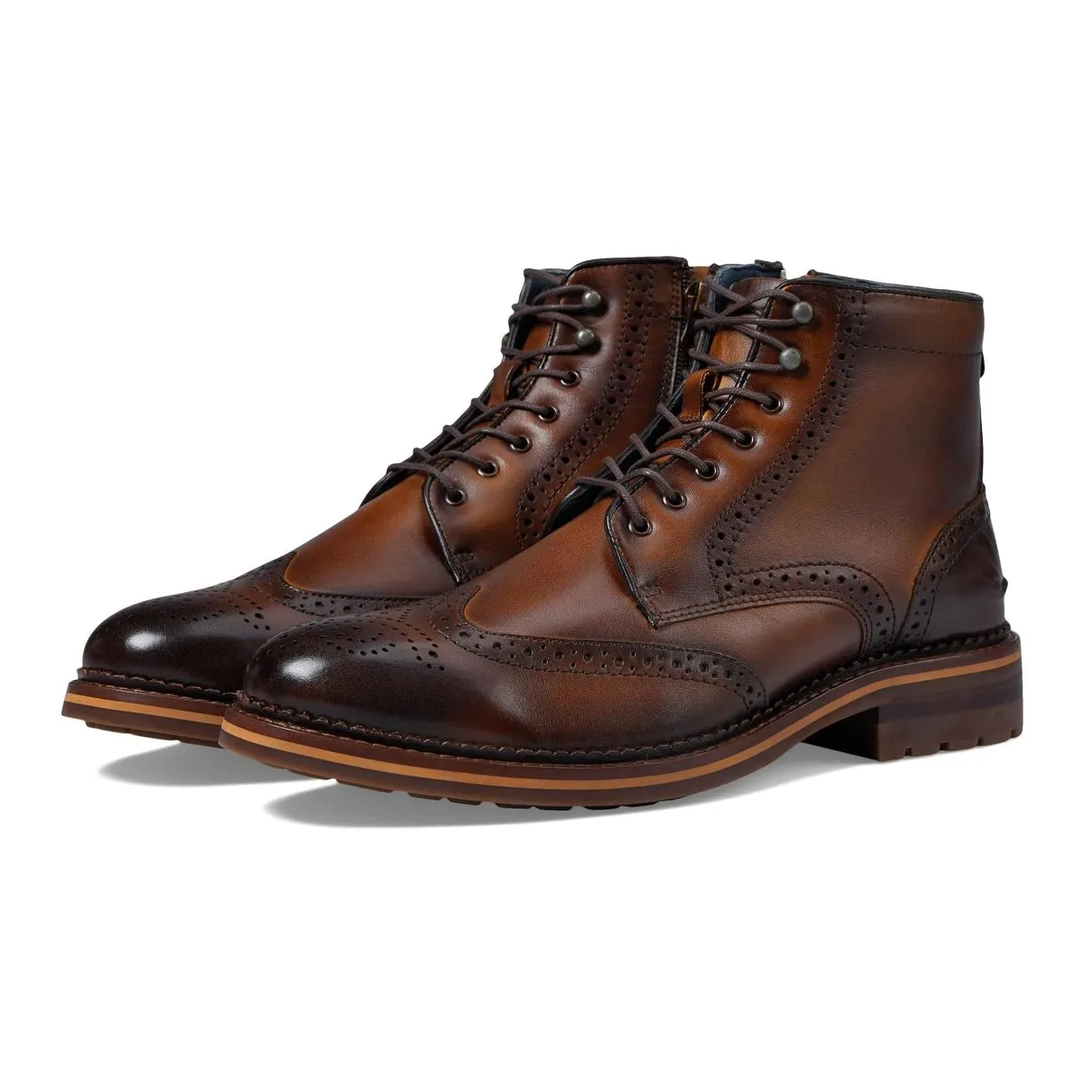 Johnston & Murphy Bottine Wingtip Connelly à Flexion XC pour Homme - Tan