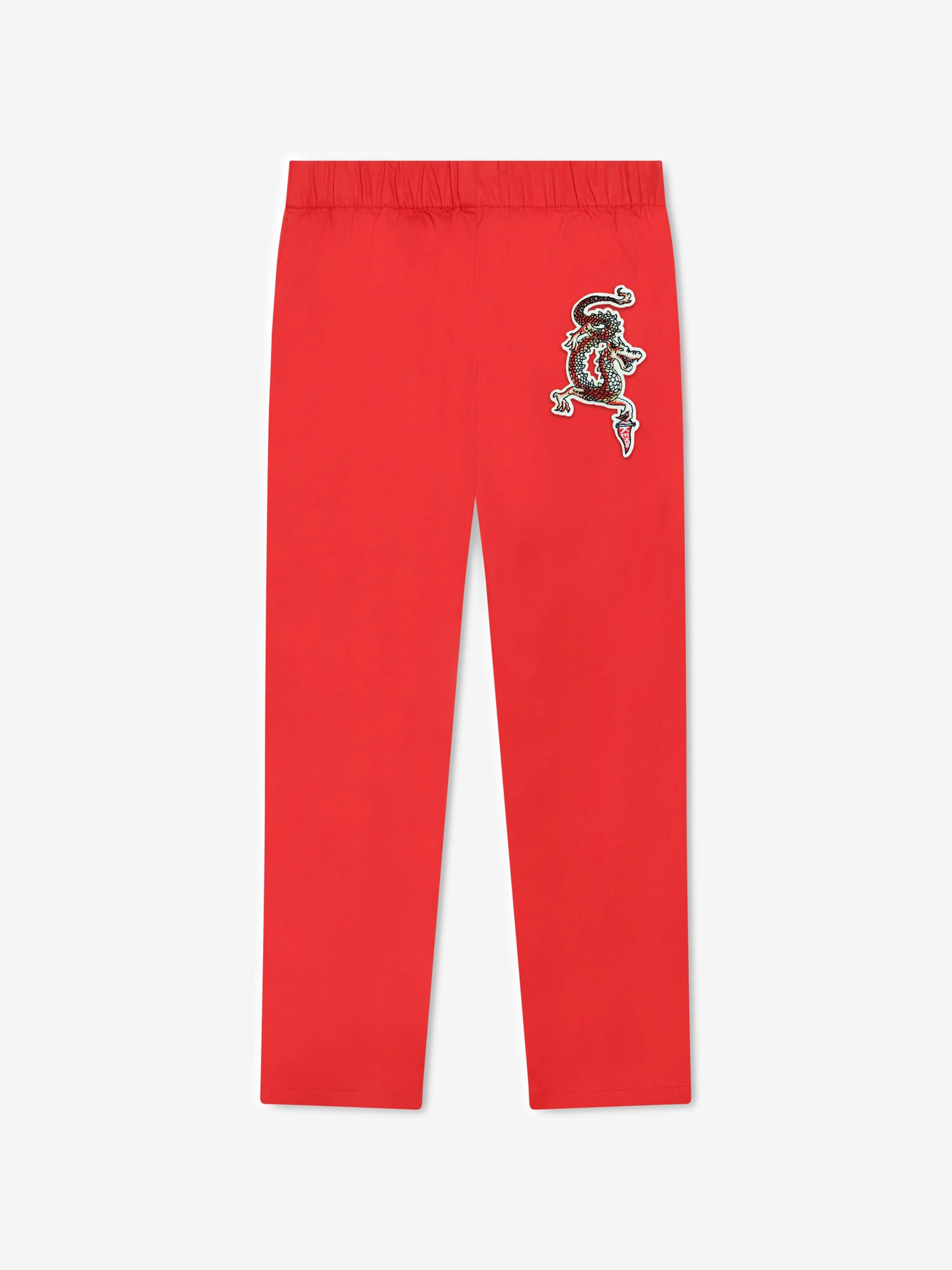 Pantalon KENZO pour garçons avec badge brodé en rouge