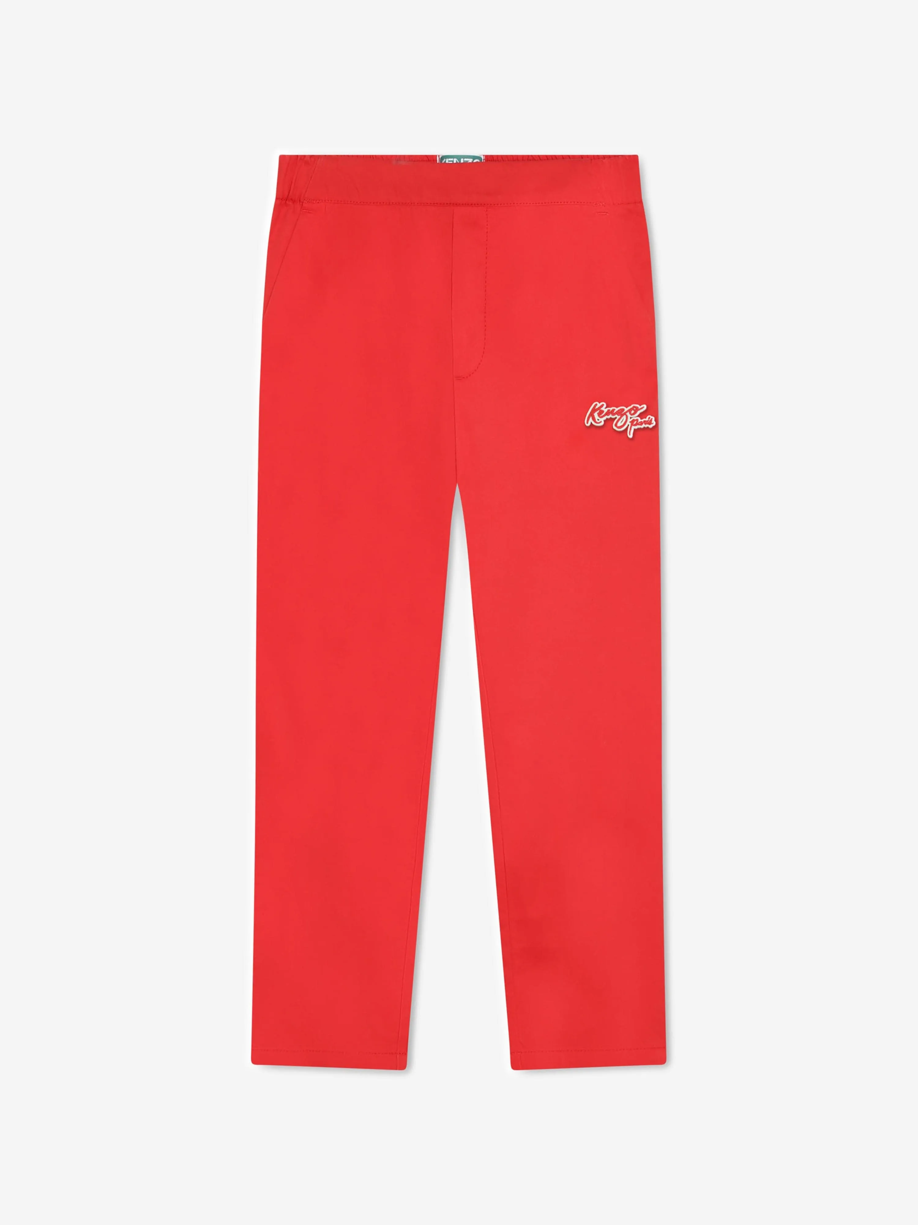 Pantalon KENZO pour garçons avec badge brodé en rouge
