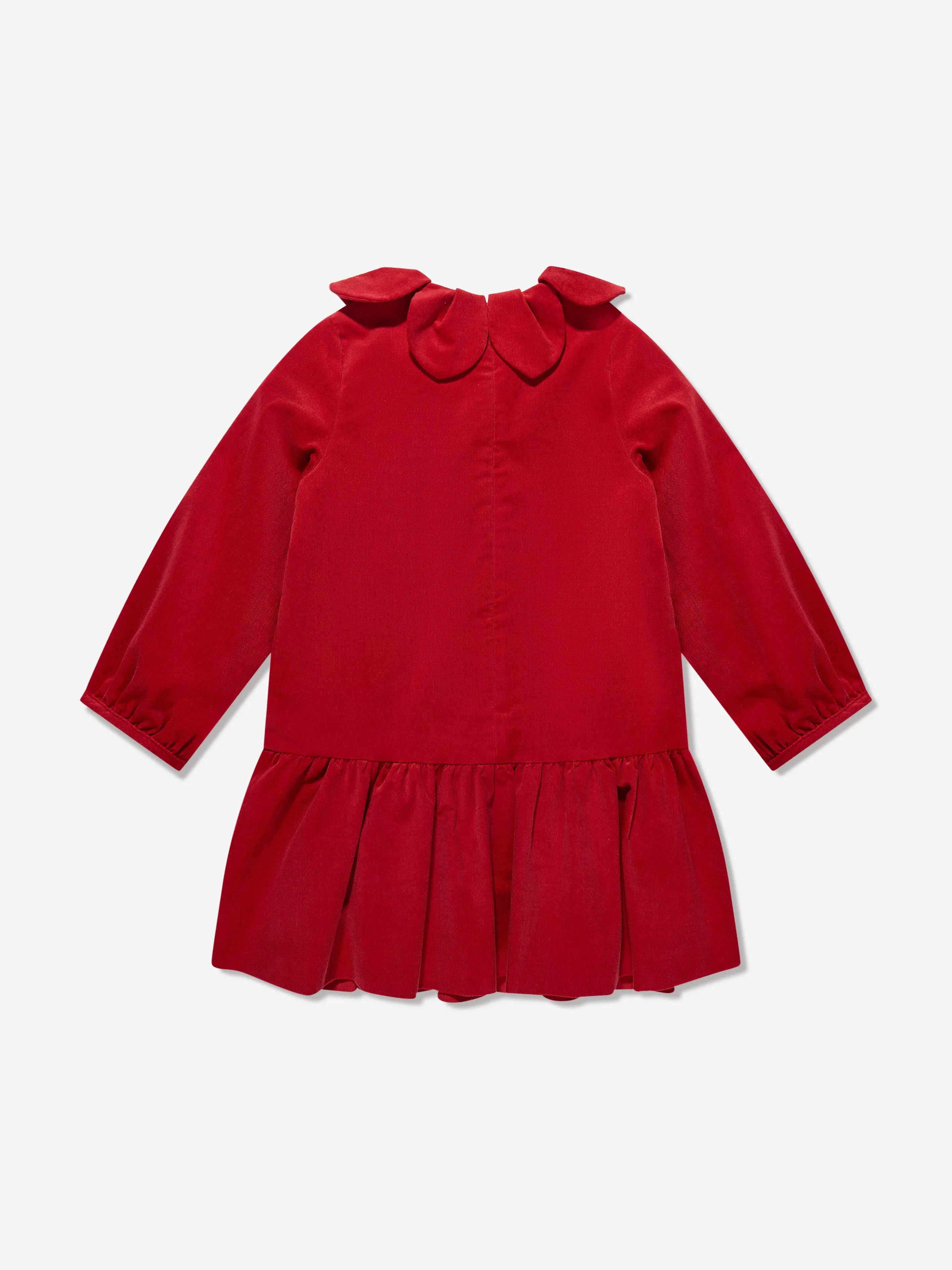 Robe en velours Palatine KENZO pour filles en rouge
