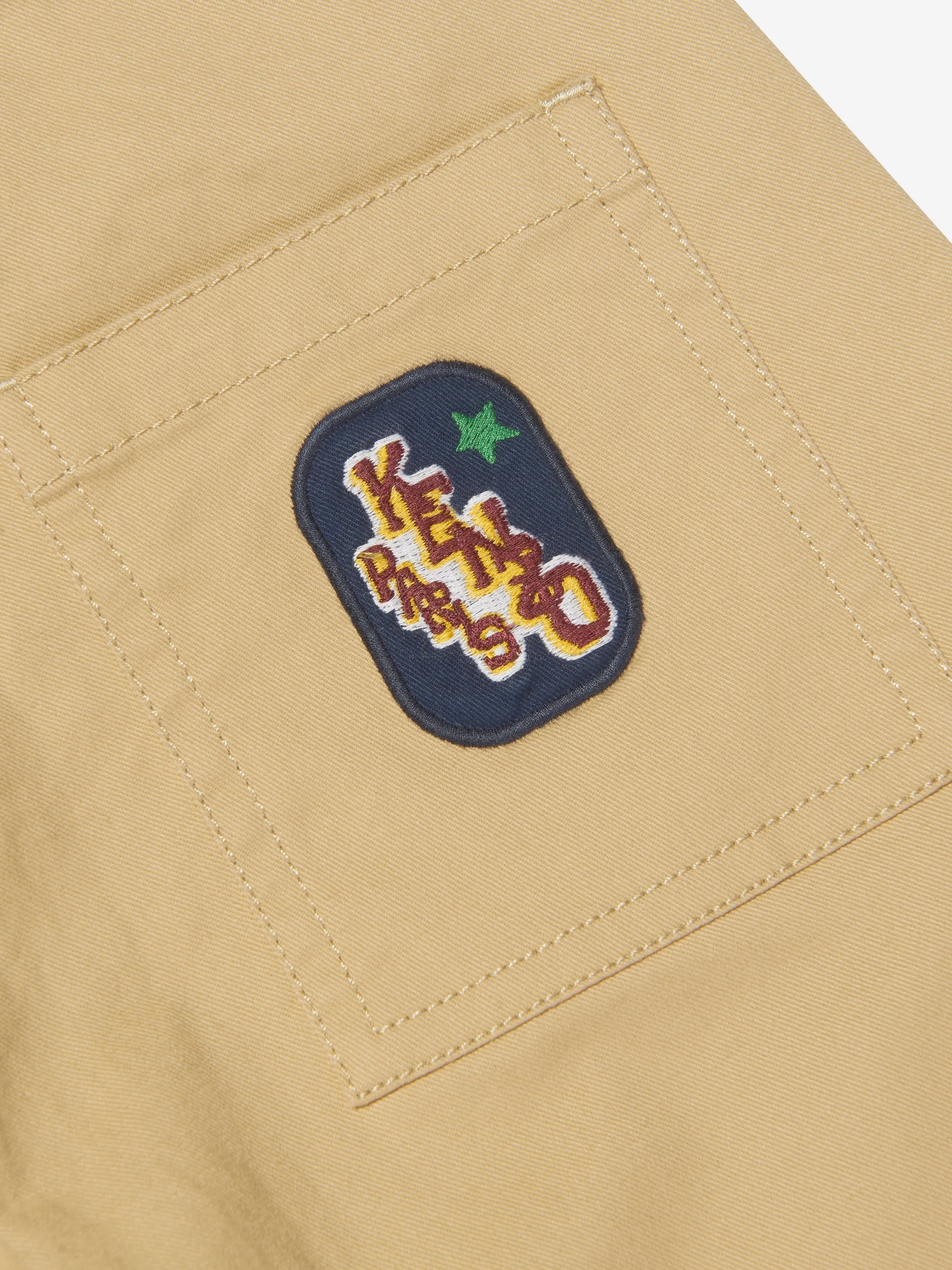 Pantalon ample KENZO Kids en beige